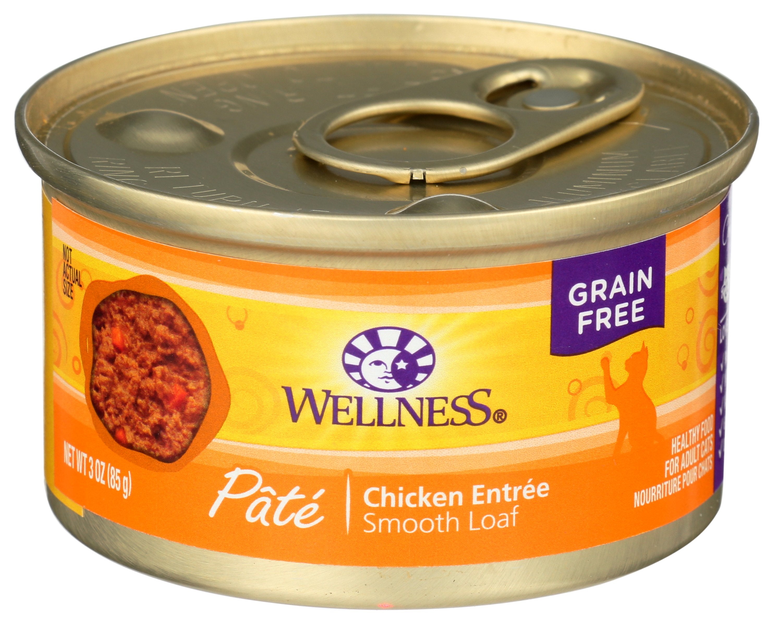 WELLNESS CAT FOOD CHKN - Case of 3