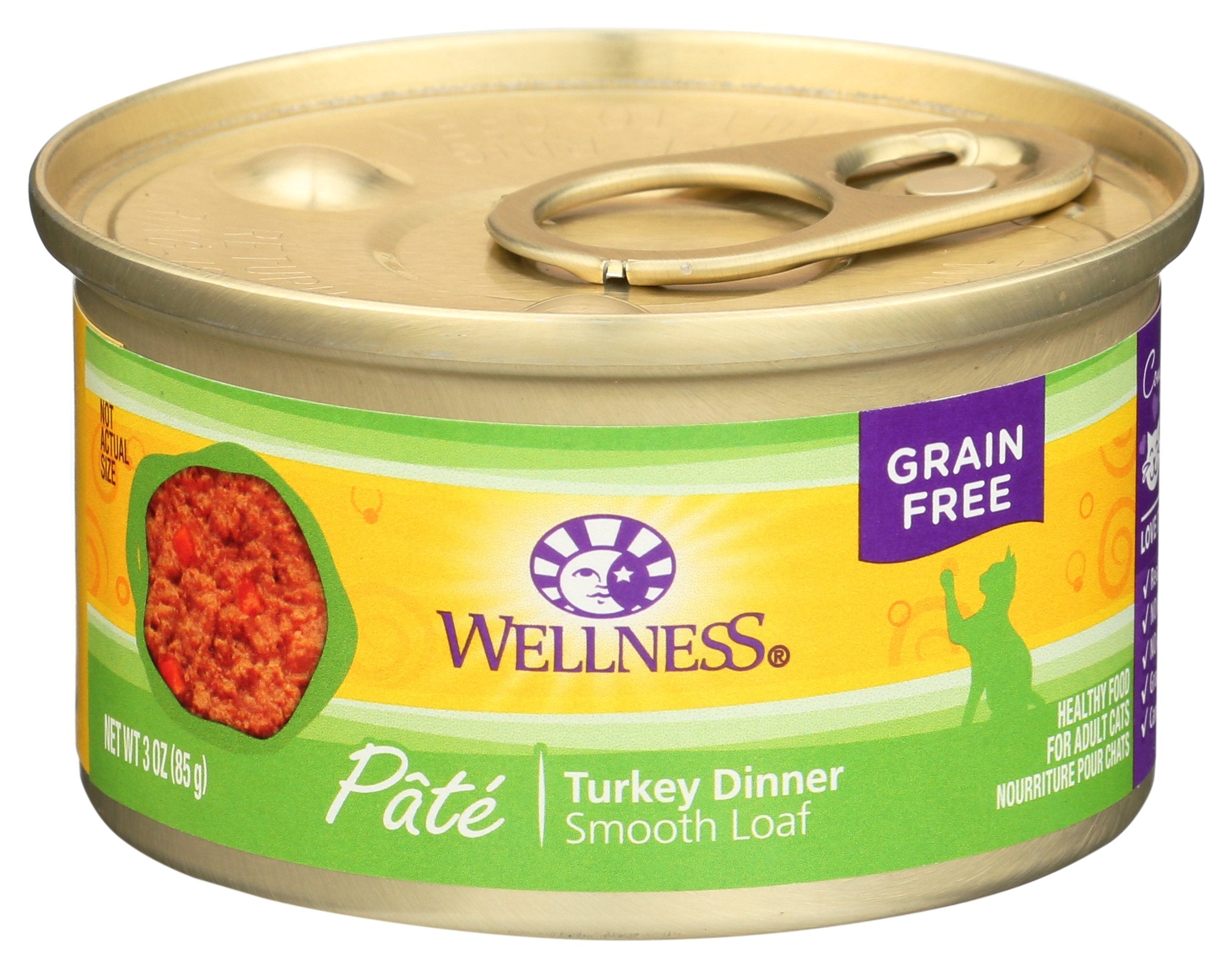 WELLNESS CAT FOOD TRKY - Case of 3