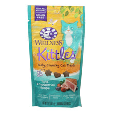Load image into Gallery viewer, Wellness Pet Products Cat Treat - Kittles - Tuna &amp; Cranberry - Case Of 14 - 2 Oz