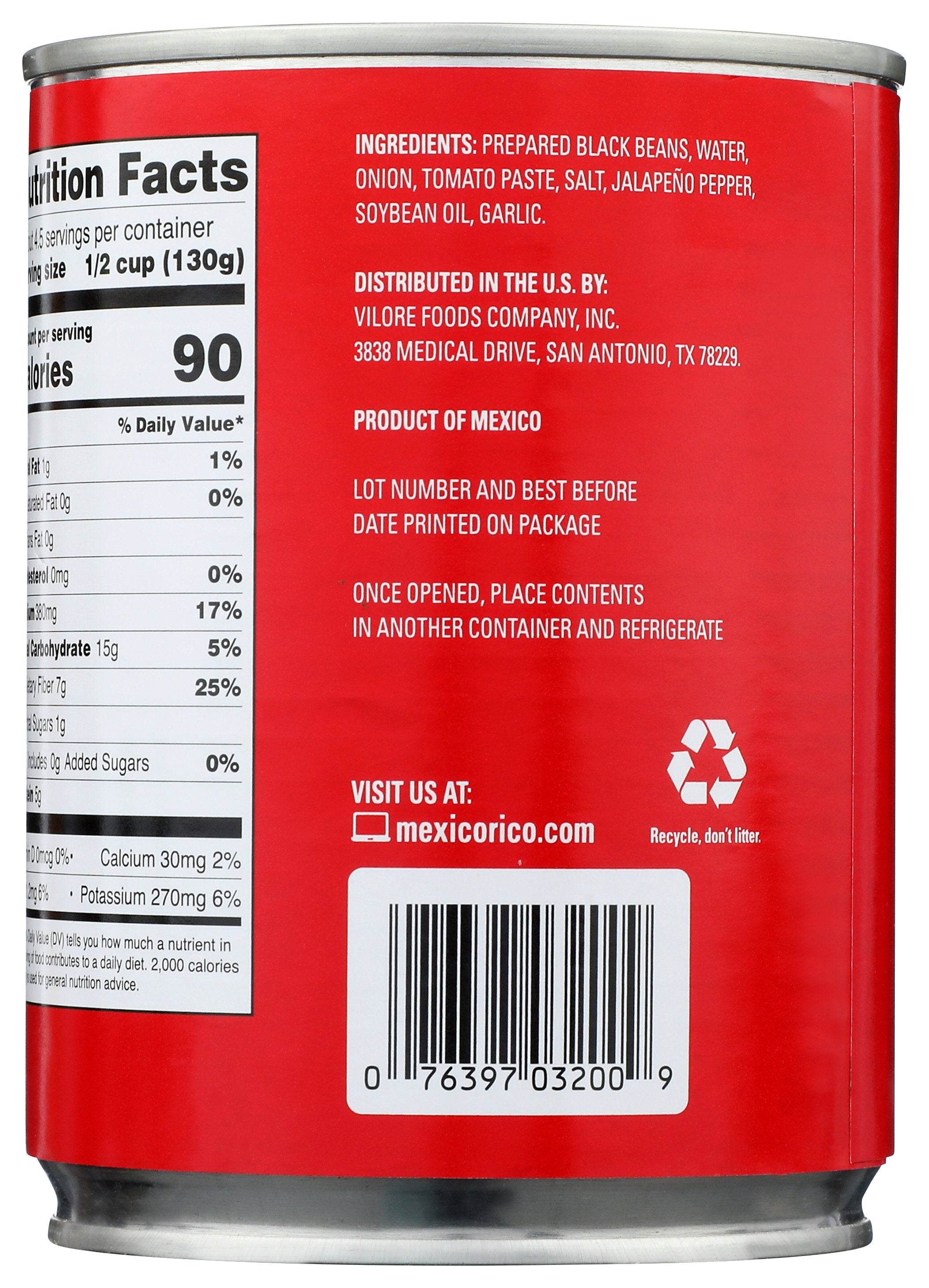 LA COSTENA BEAN BLACK WHOLE - Case of 12