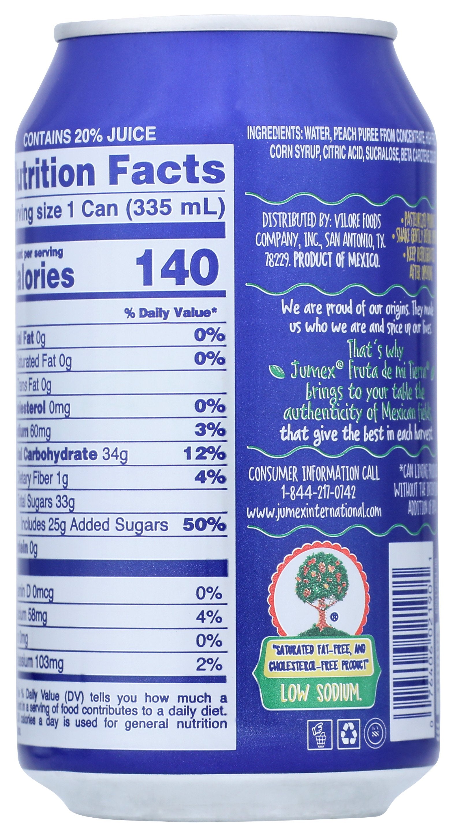JUMEX NECTAR PEACH - Case of 24