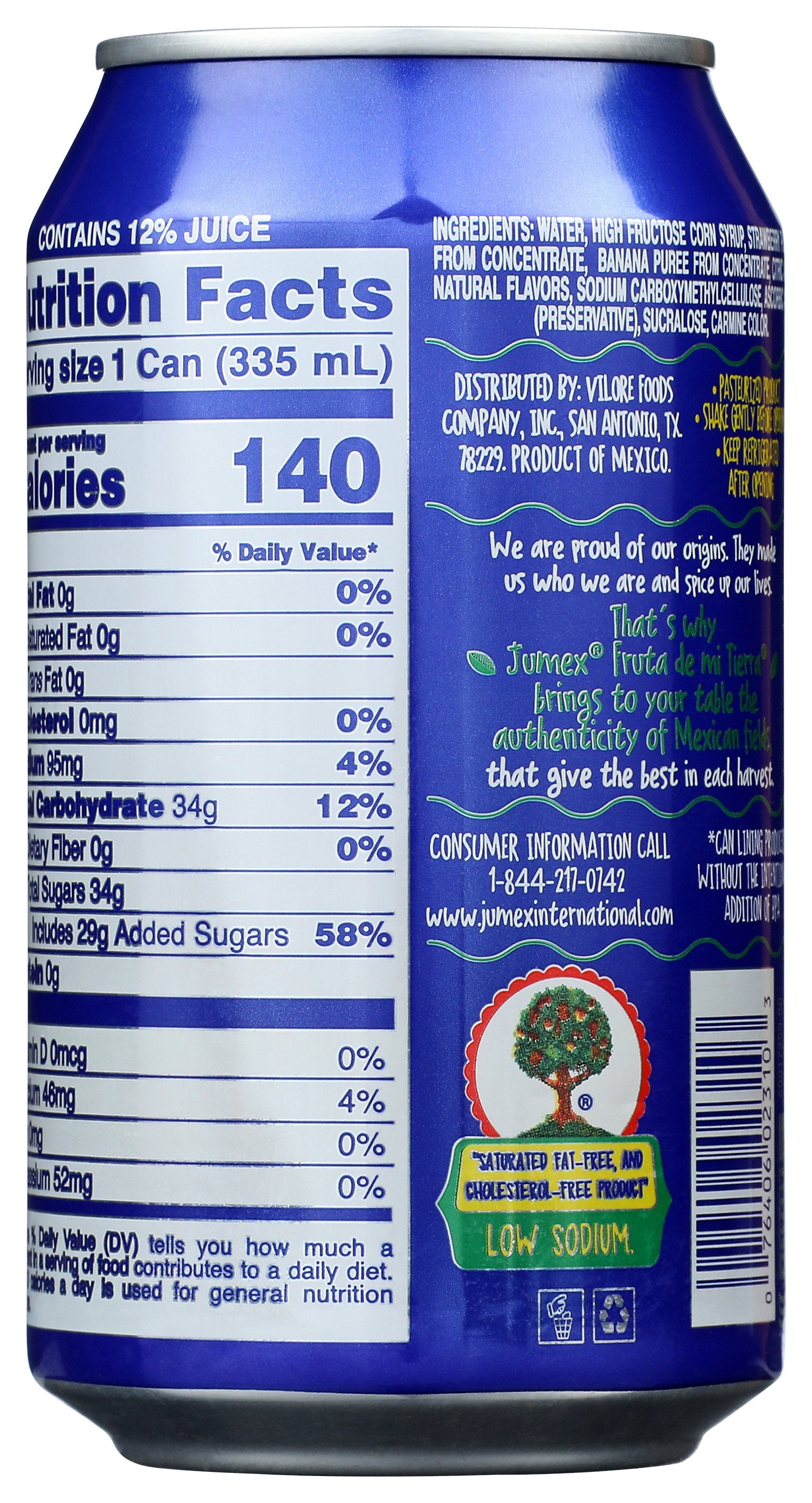 JUMEX NECTAR STRWBRY BANANA - Case of 24