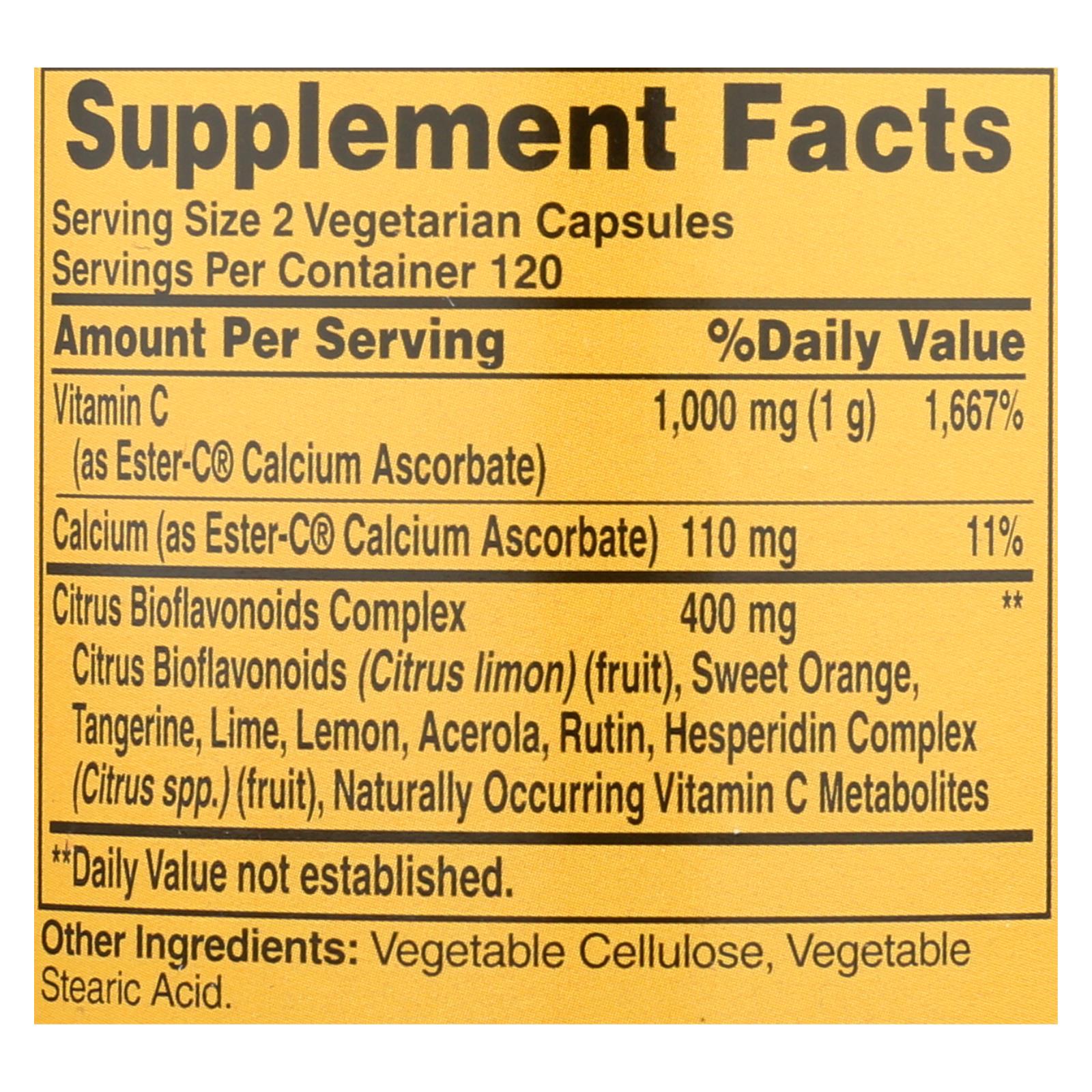 American Health - Ester-C with Citrus Bioflavonoids - 500 mg - 240 Vegetarian Capsules