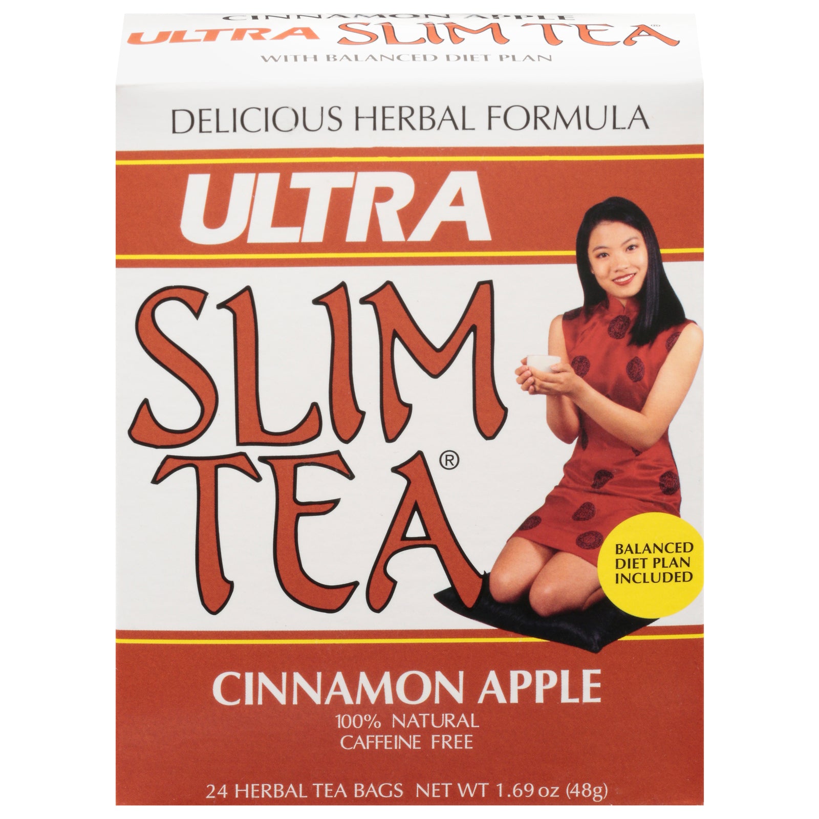 Hobe Labs Ultra Slim Tea Cinnamon Apple - 24 Tea Bags