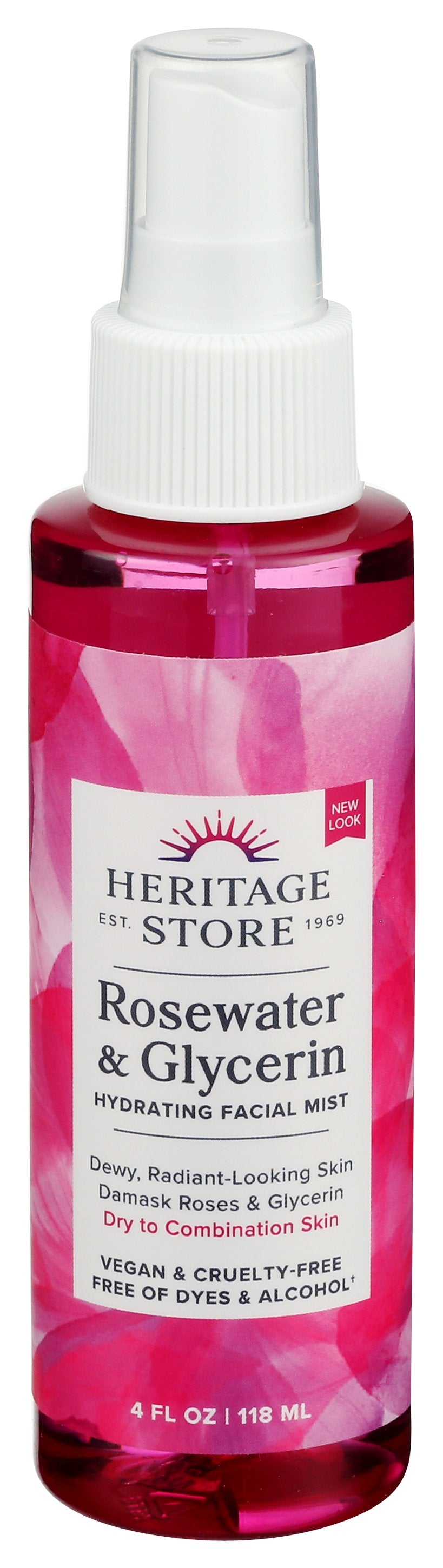 HERITAGE ROSE WATER GLYCER ATOMIZER - Case of 6