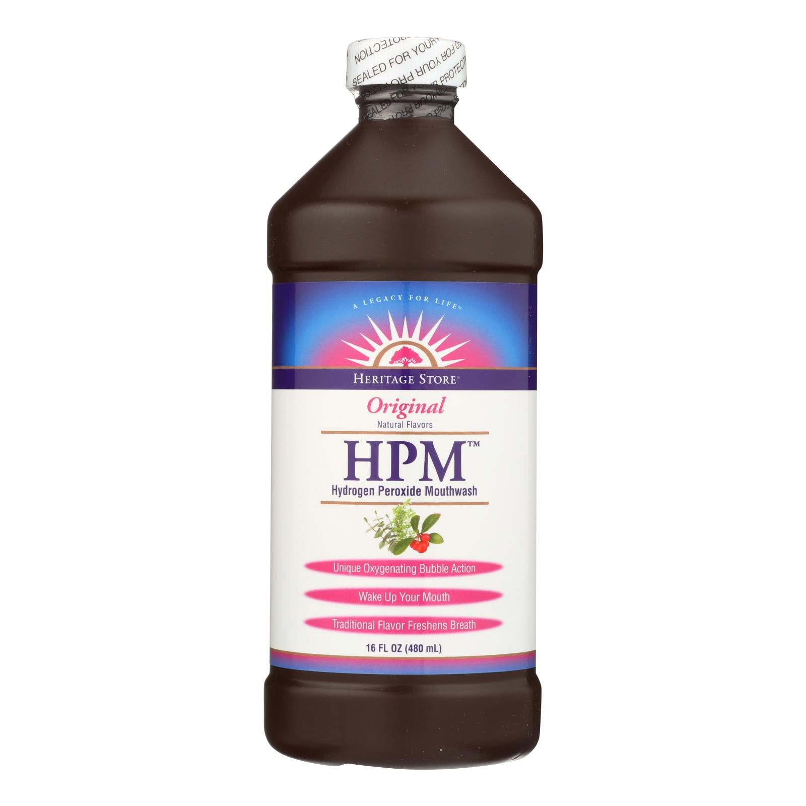 Heritage Products Hpm Hydrogen Peroxide Mouthwash - 16 Fl Oz
