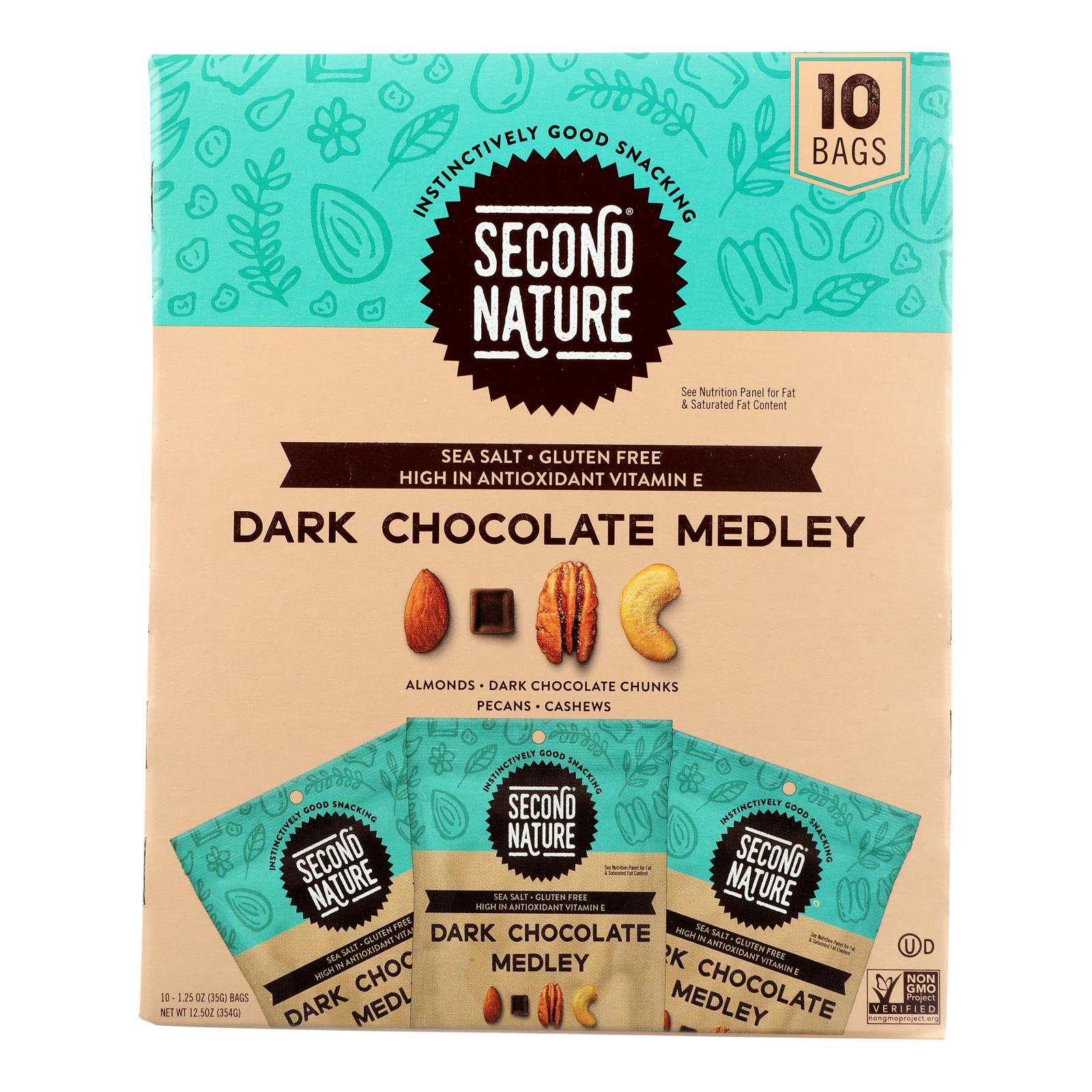 Second Nature - Nut Medley Dark Chocolate - Case of 4-10/1.25