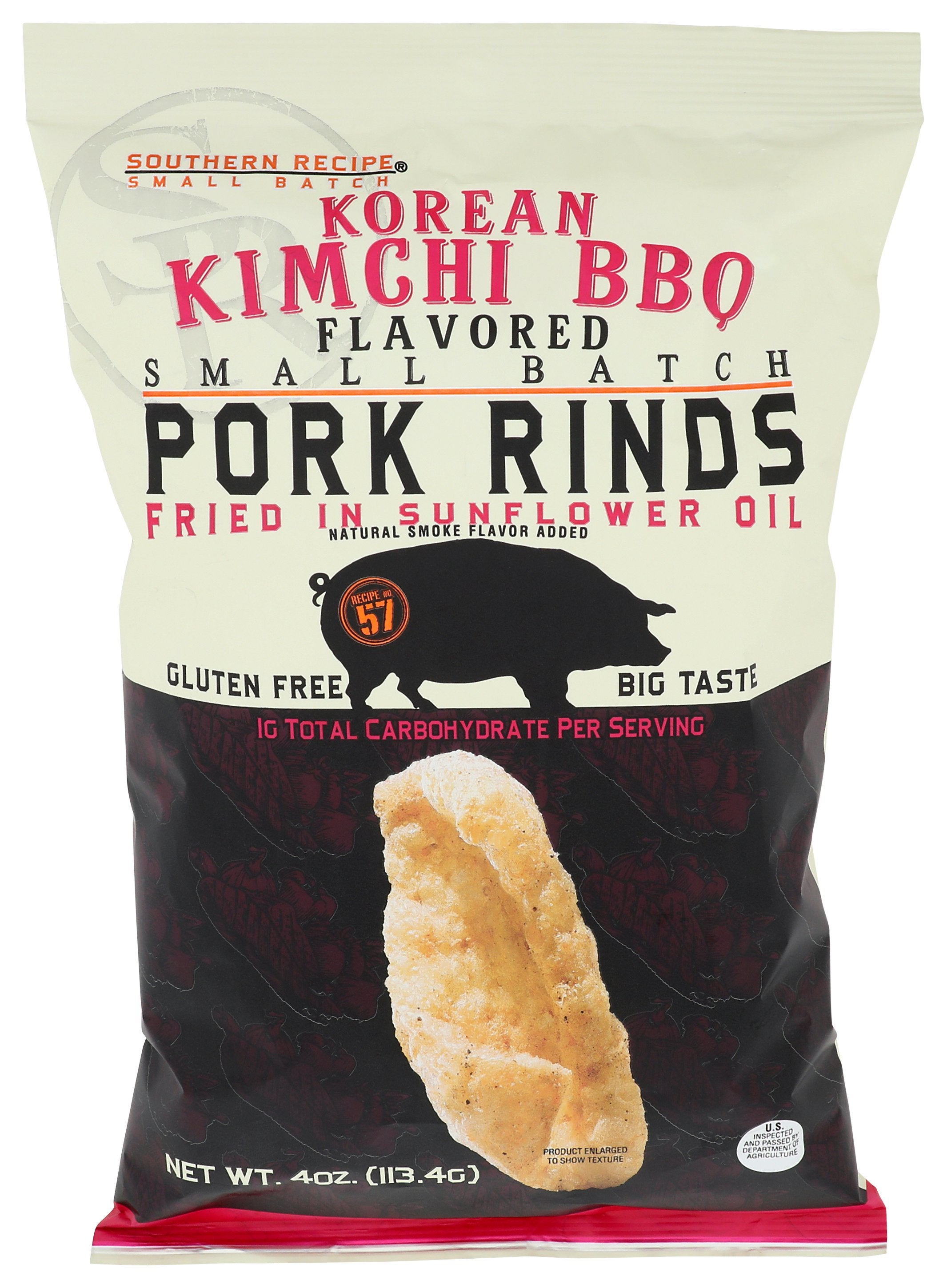 SOUTHERN RECIPE SMALL BAT PORK RIND KIMCHI BB - Case of 6