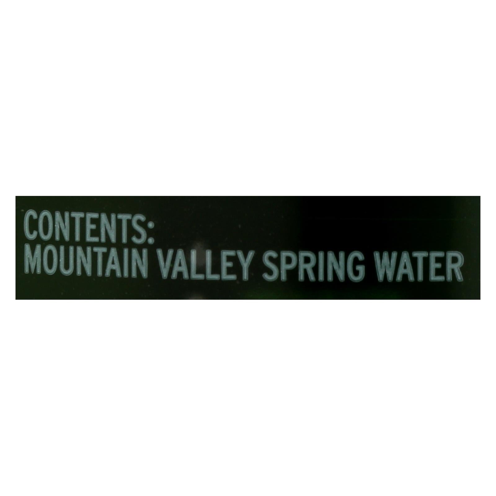 The Mountain Valley Natural Spring Water  - Case of 12 - 16.9 FZ