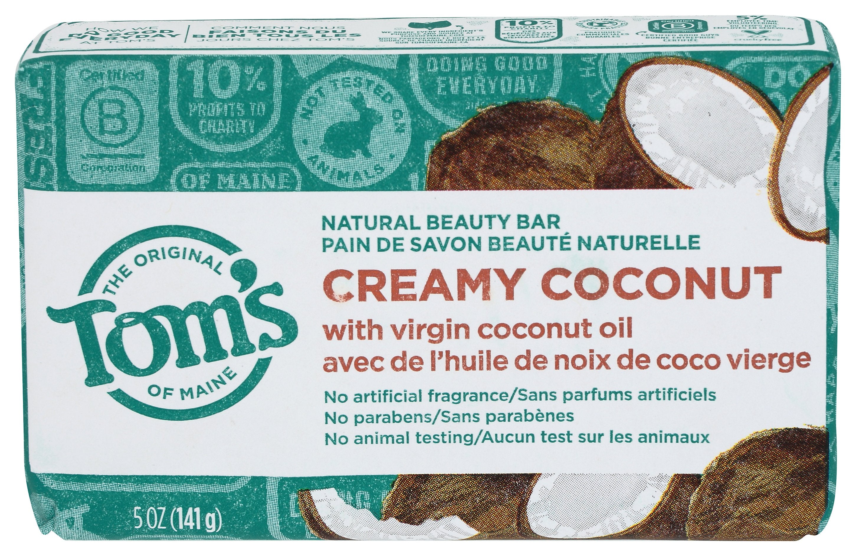 TOMS OF MAINE SOAP BAR COCONUT - Case of 3