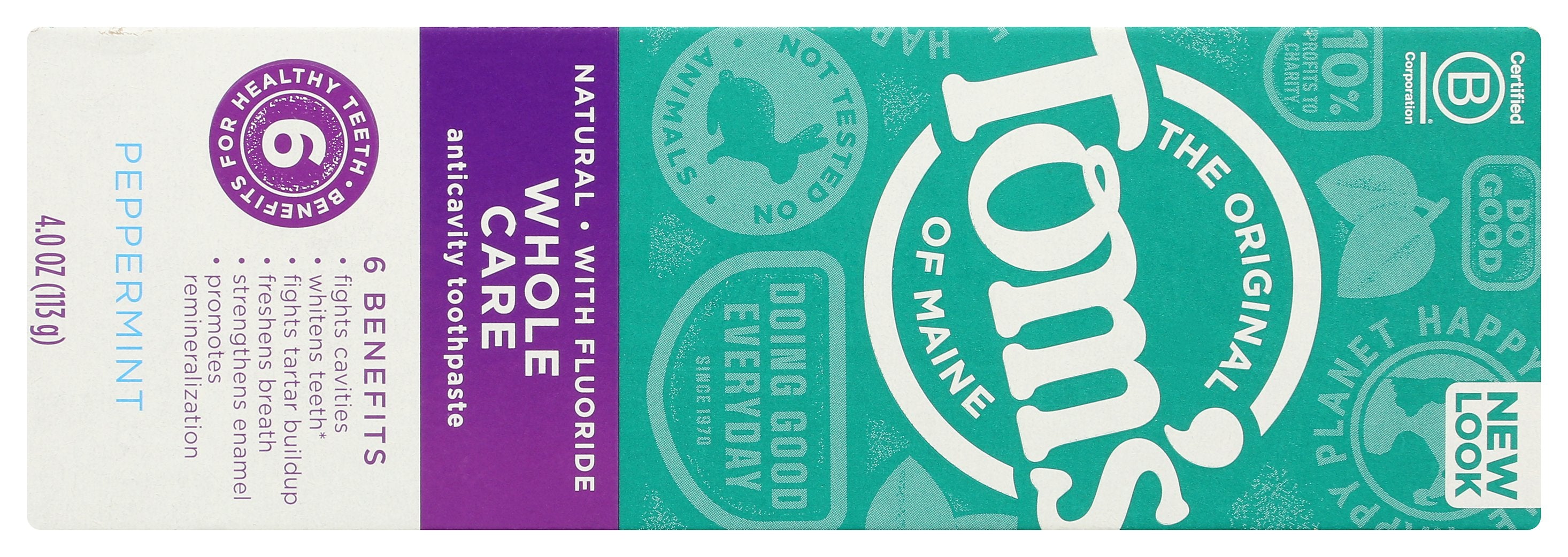 TOMS OF MAINE TTHPASTE WHL CARE PPRMNT