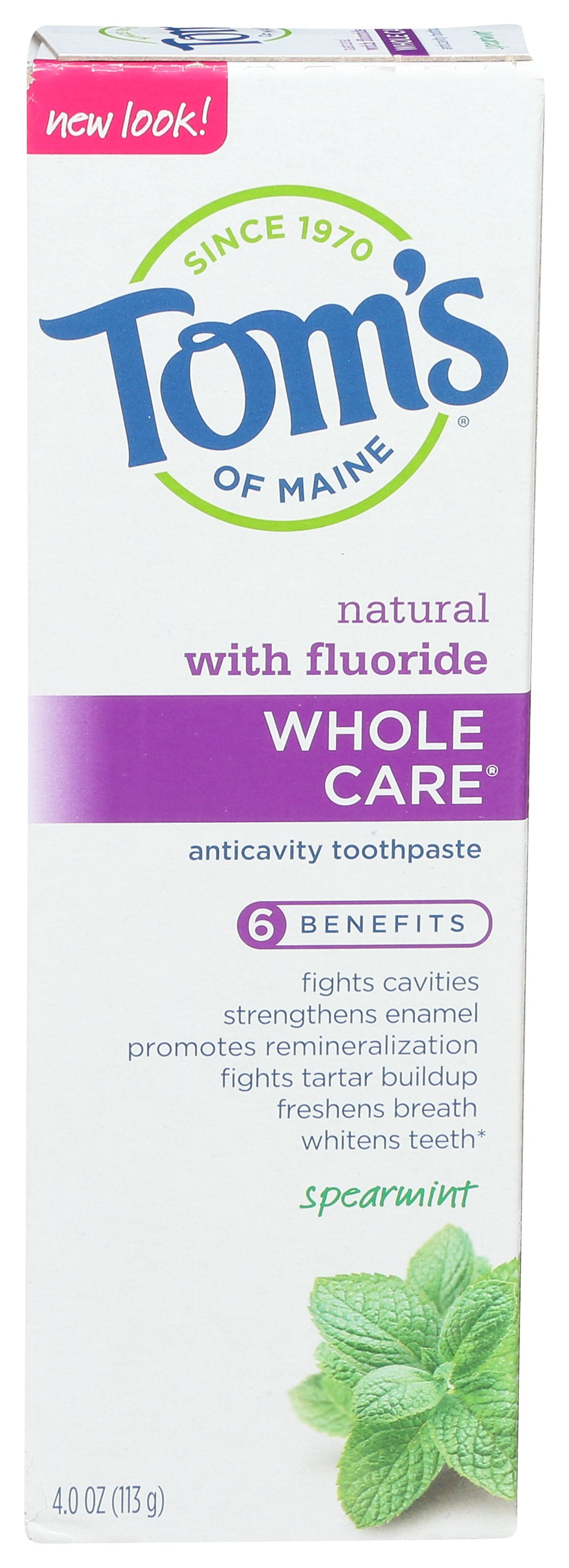TOMS OF MAINE TTHPASTE WHL CARE SPRMNT