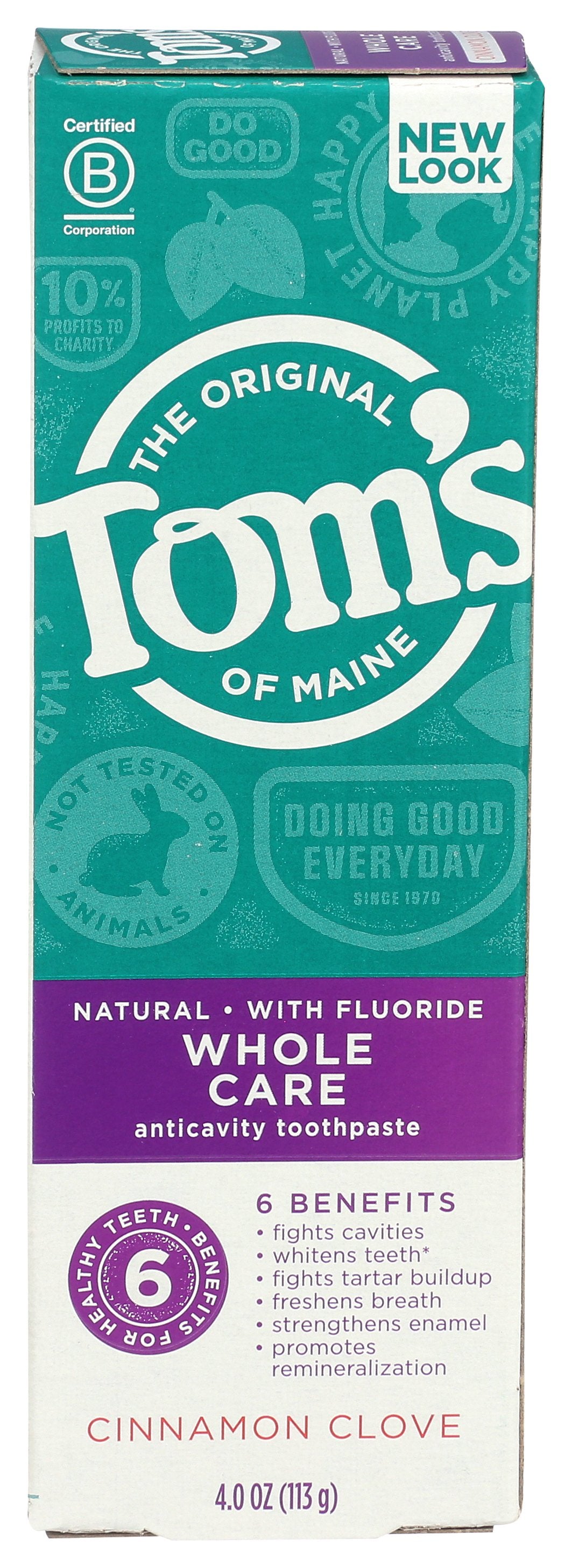 TOMS OF MAINE TTHPASTE WHL CARE CLOVE