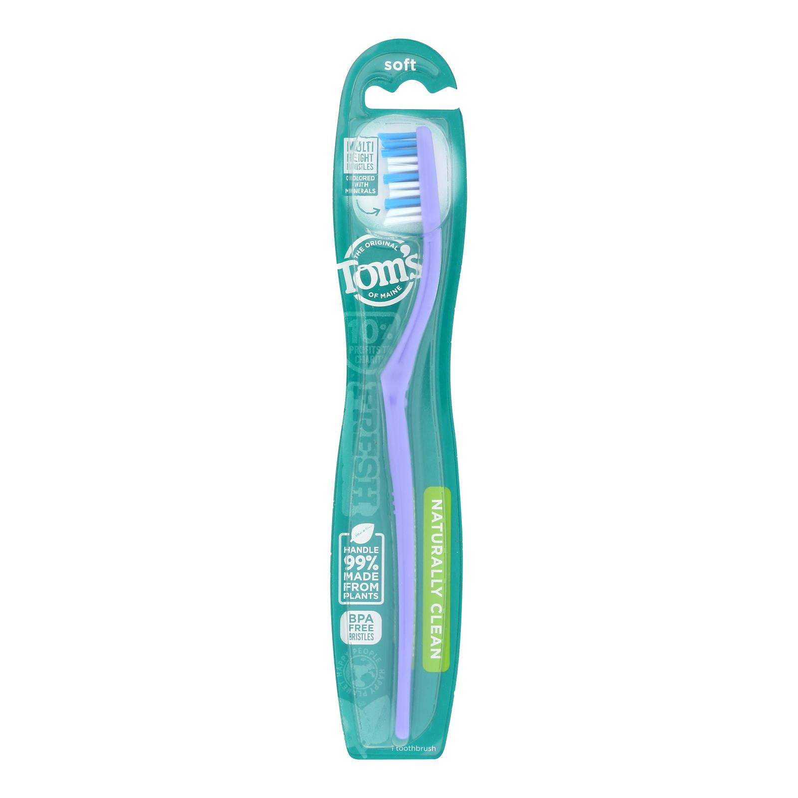 Tom's Of Maine Adult Toothbrush - Soft - Case Of 6