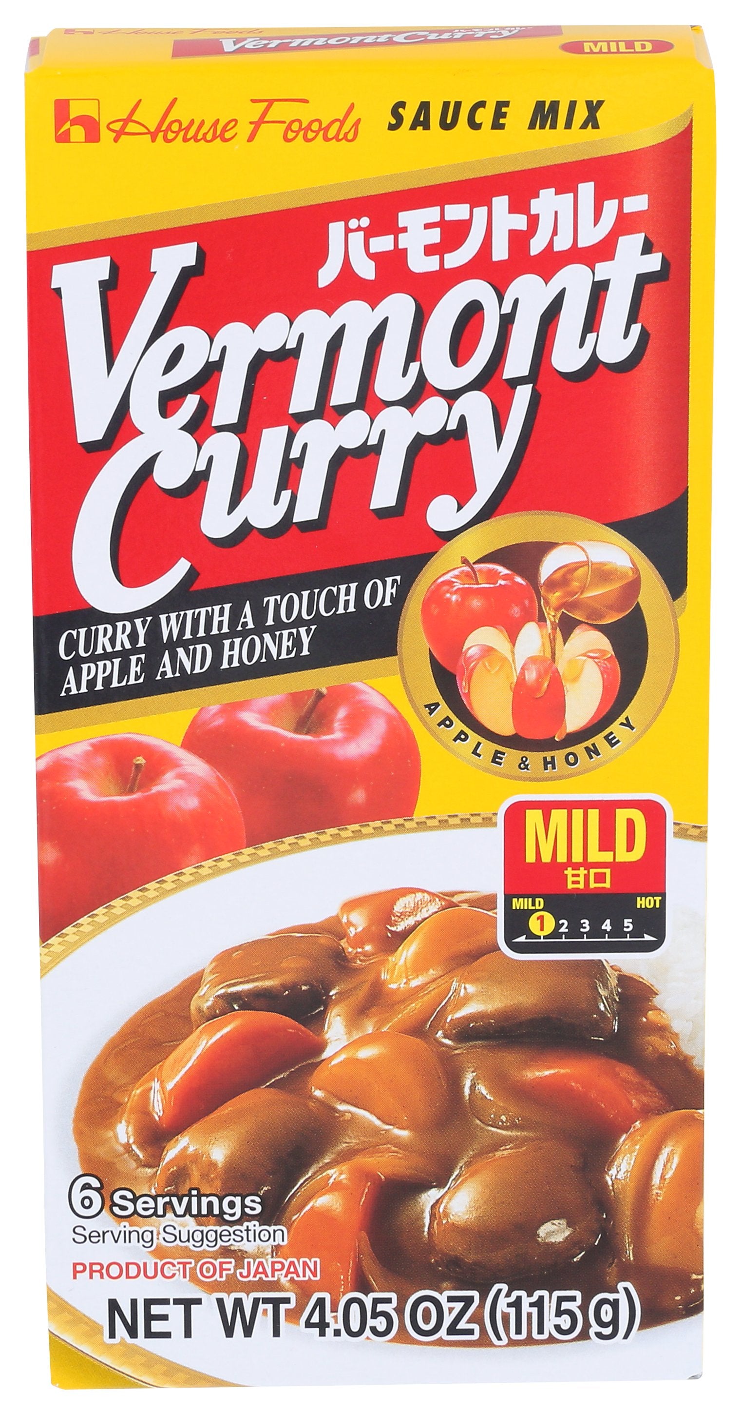 HOUSE FOODS SIX SCE CURRY VRMNT MILD - Case of 10