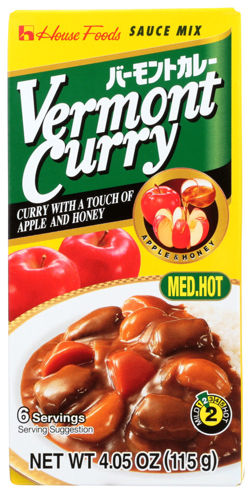 House Foods Mix Sauce Curry Vermont Medium - Pack of 10 - 4.05 oz