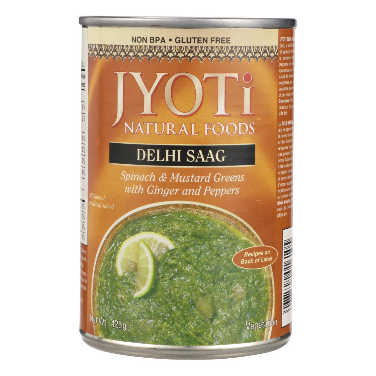 Jyoti Cuisine India Delhi Saag - Case Of 12 - 15 Oz.