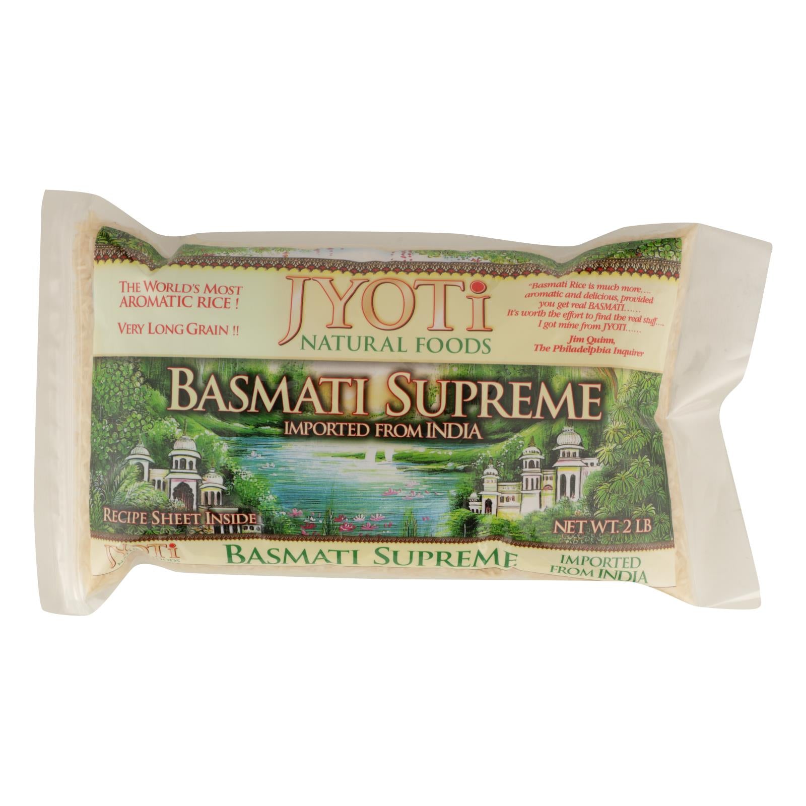 Jyoti Cuisine India Basmati Supreme Rice - Case Of 6 - 32 Oz.
