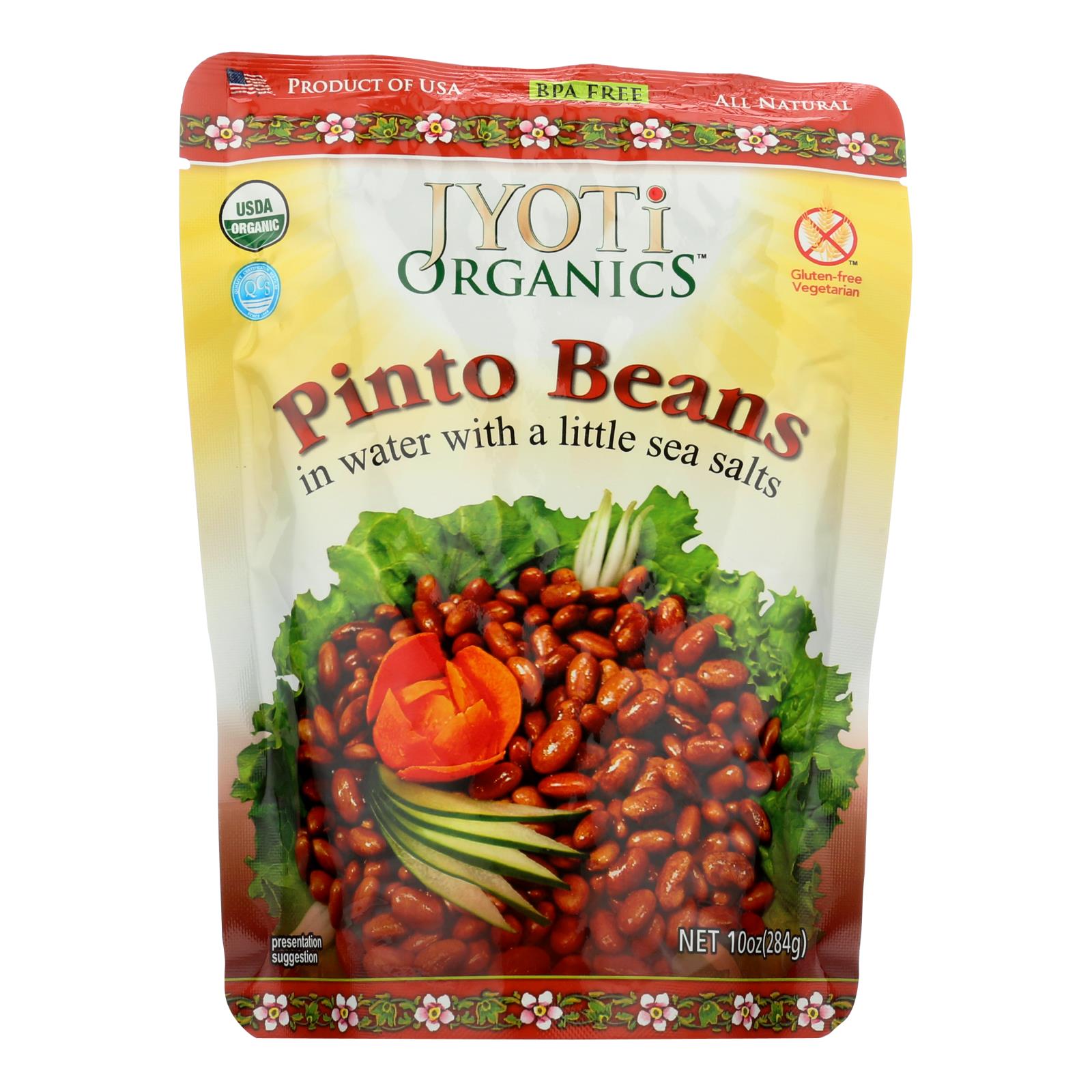 Jyoti Cuisine India Pinto Beans - Case of 6 - 10 oz.