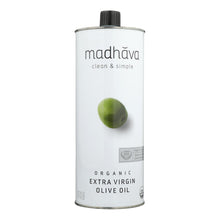 Load image into Gallery viewer, Madhava Honey - Olive Oil Organic Ext Virgin - Case Of 6-33.8 Oz