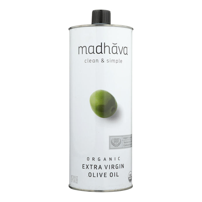 Madhava Honey - Olive Oil Organic Ext Virgin - Case Of 6-33.8 Oz