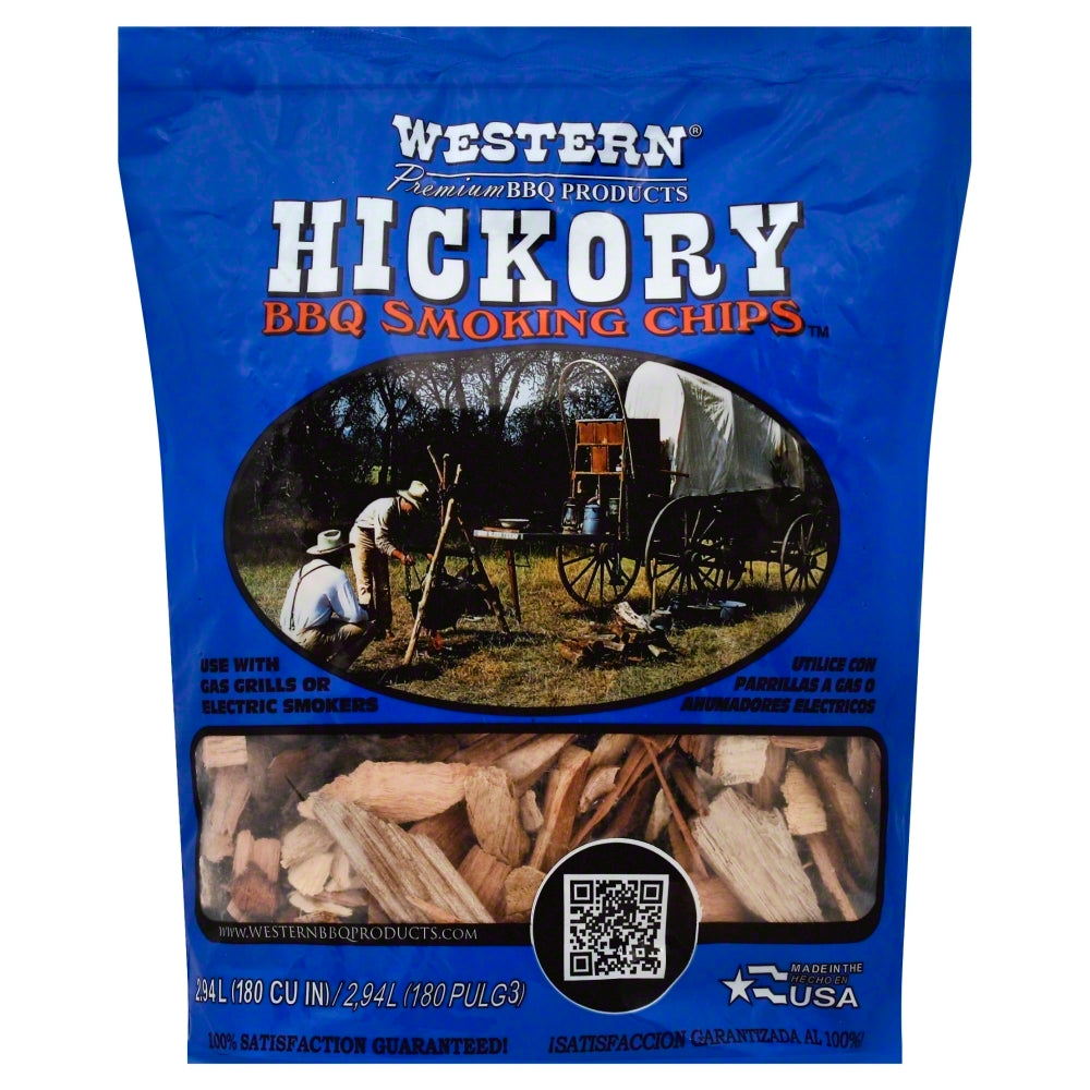 Western Hickory BBQ Smoking Chips 1 ea - Case of 6