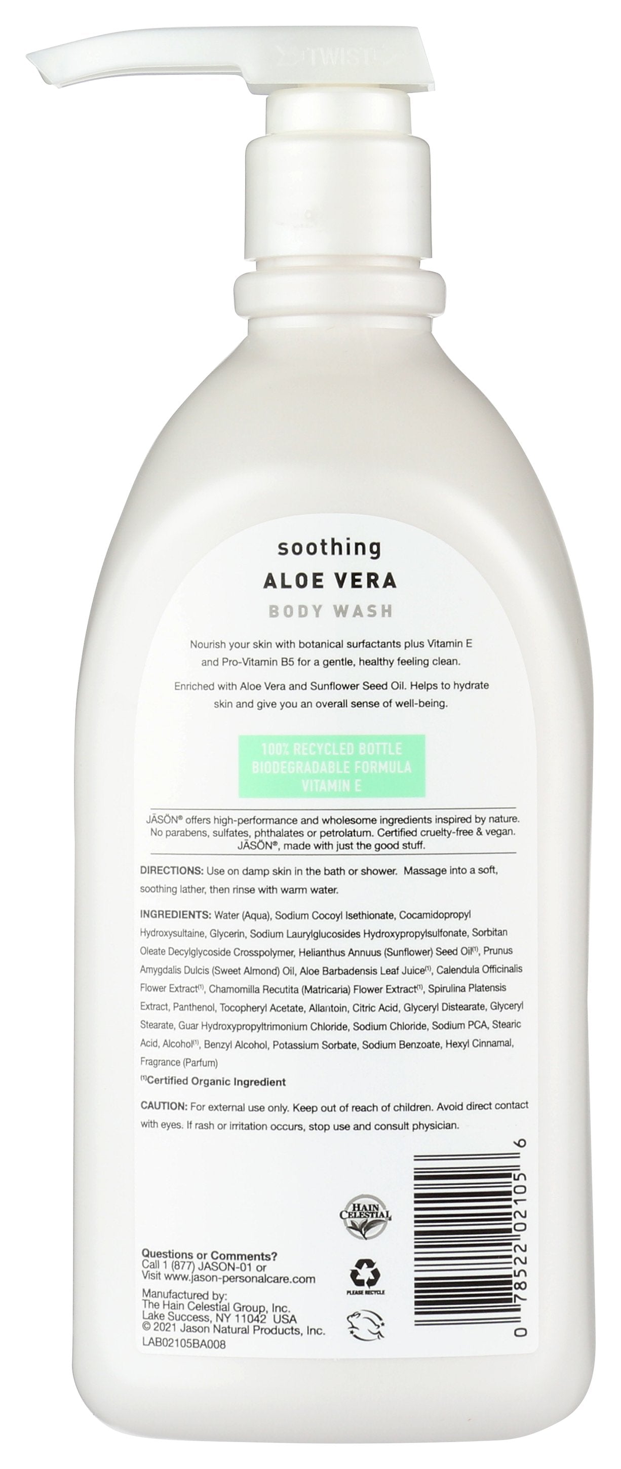 JASON BODY WASH ALOE VERA - Case of 3