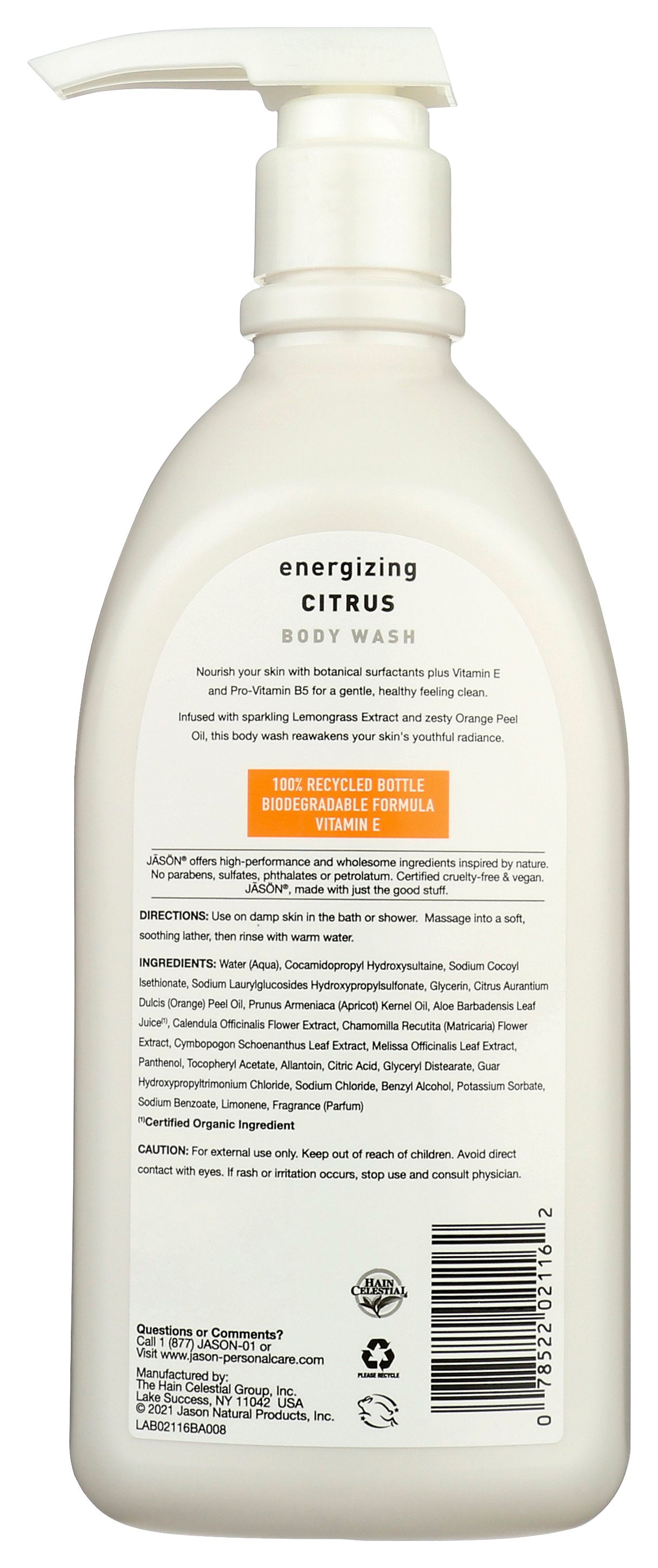 JASON BODY WASH CITRUS - Case of 3