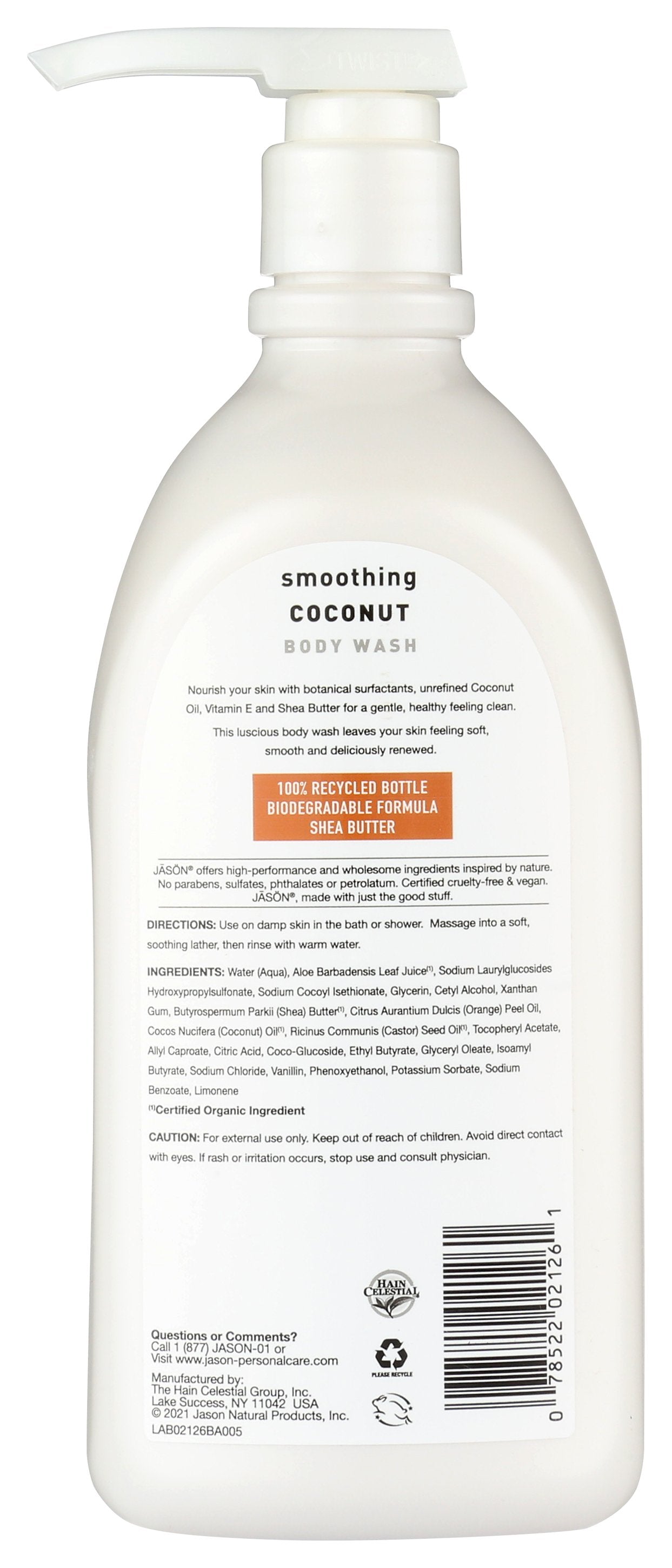 JASON BODY WASH SMOOTHNG CCNUT - Case of 3