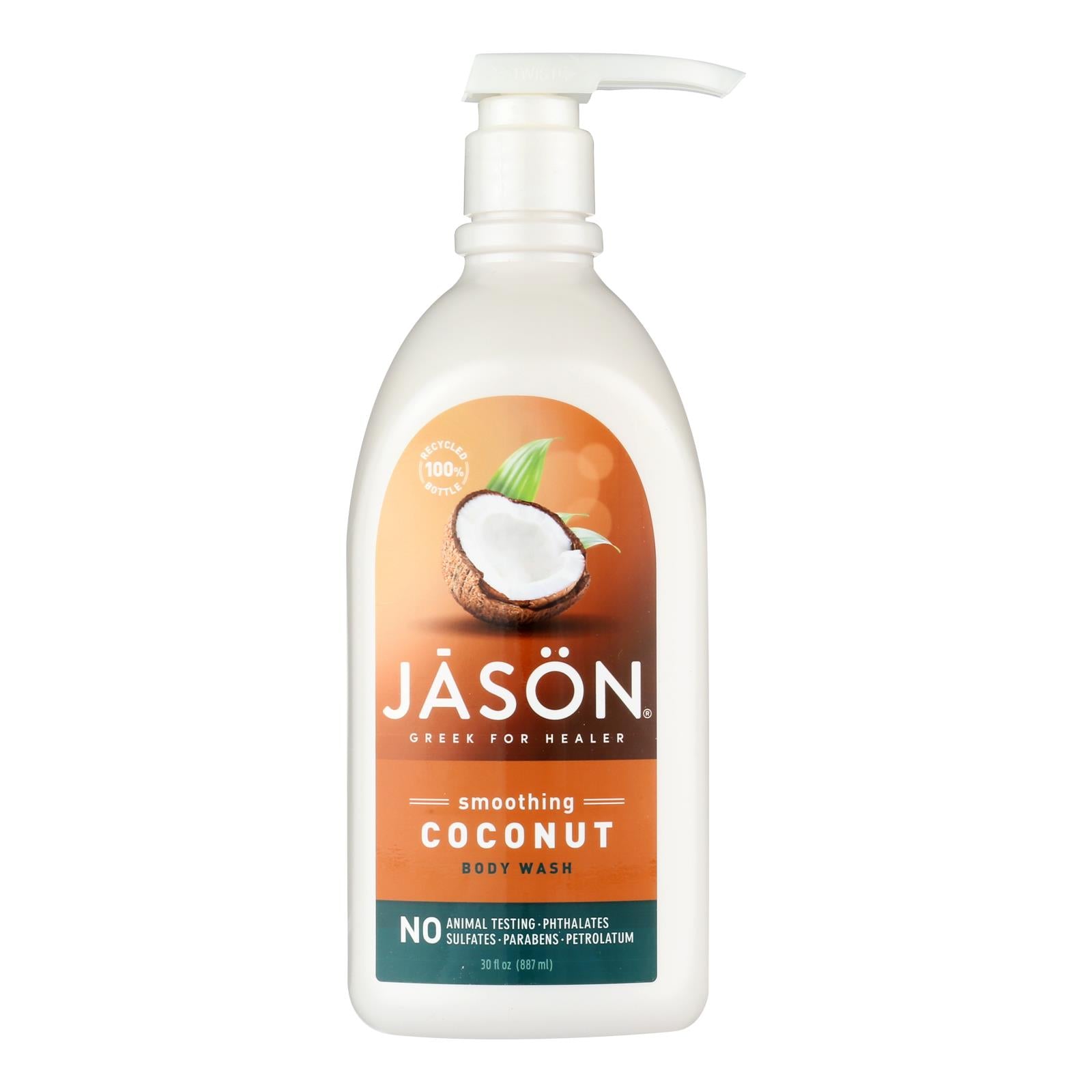 Jason Natural Products Body Wash - Smoothing Coconut - 30 Oz