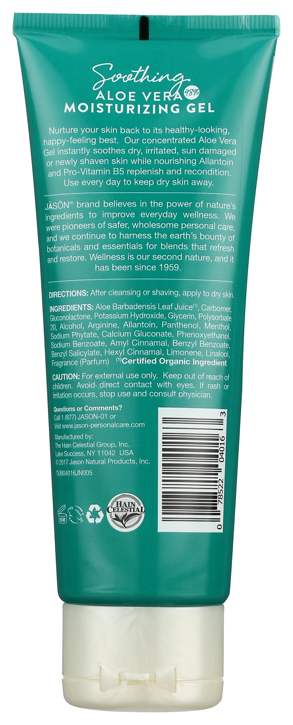 JASON GEL ALOE VERA 98% TUBE - Case of 3