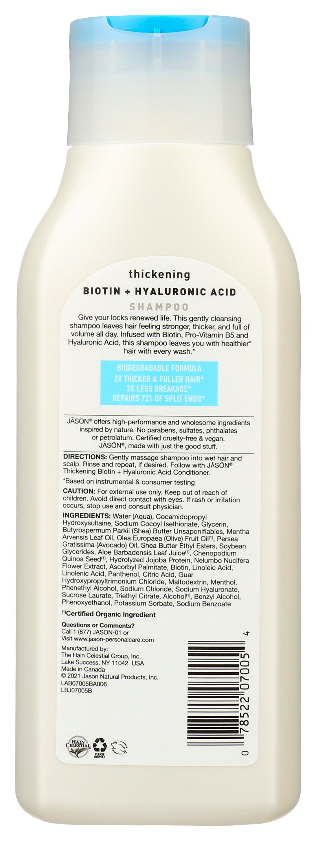 JASON SHAMPOO BIOTIN NTRL - Case of 3