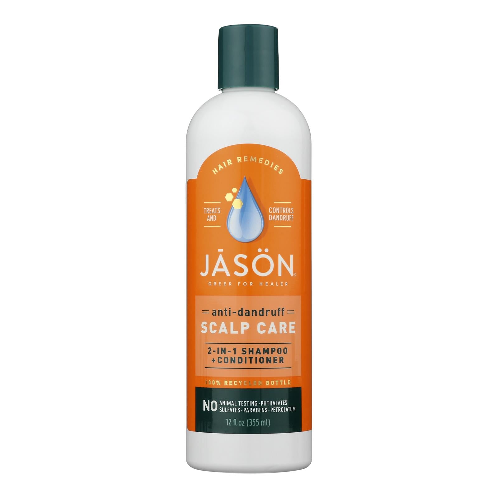 Jason Natural Products Shampoo And Conditioner - Treatment - Dandruff Relief - 12 Oz