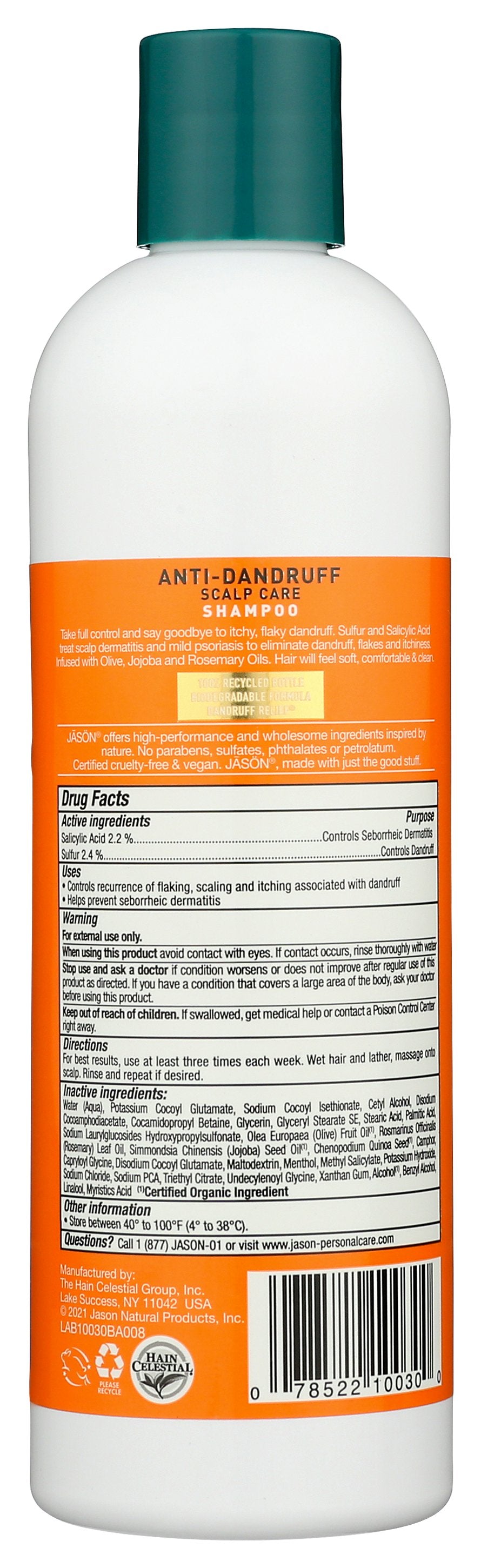 JASON SHAMPOO DANDRUFF RELIEF - Case of 3