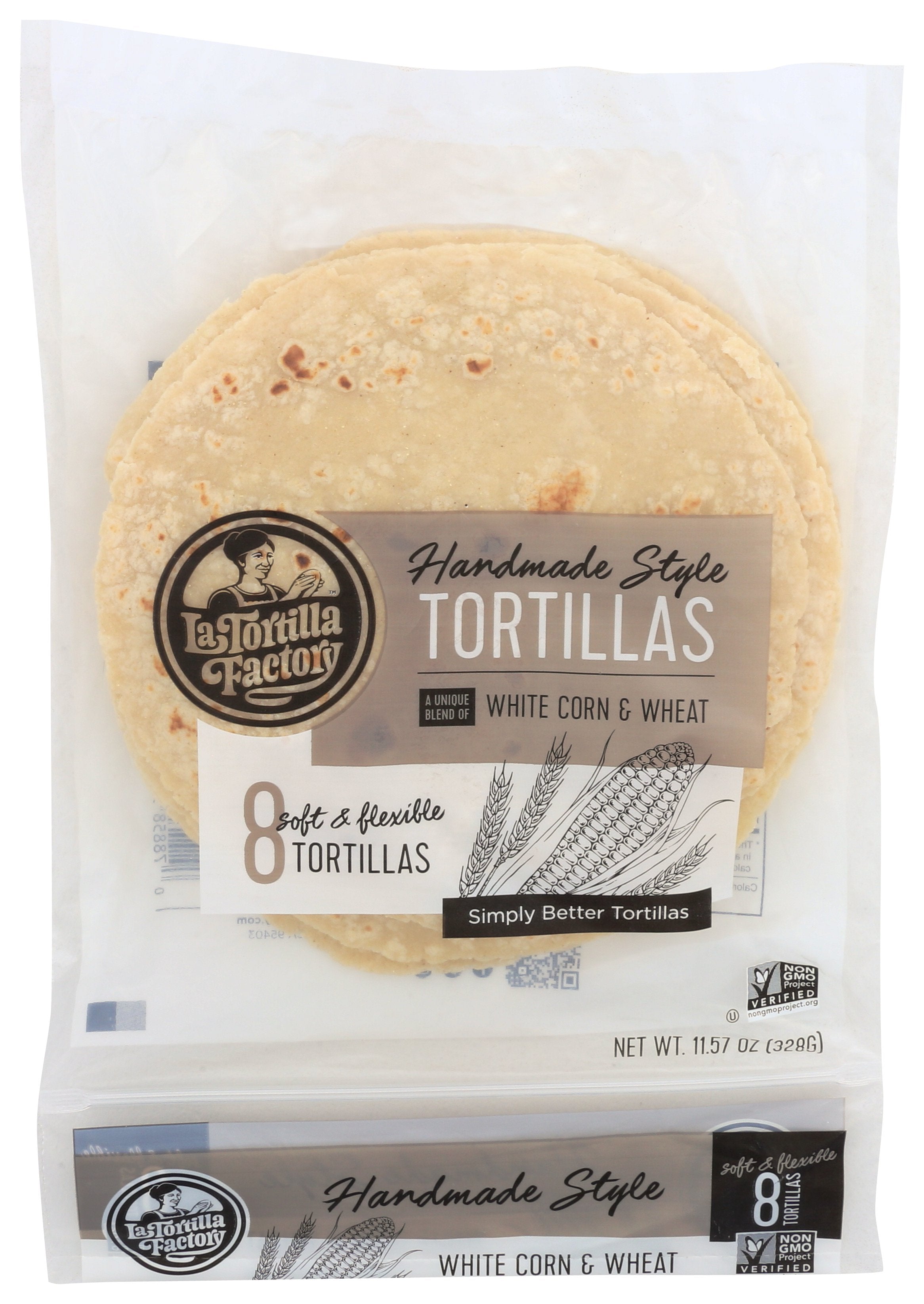 LA TORTILLA FACTORY TORTILLA CORN HMS WHT - Case of 12