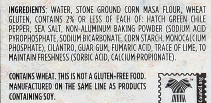 LA TORTILLA FACTORY TORTILLA CORN HMS GRN CHI - Case of 12