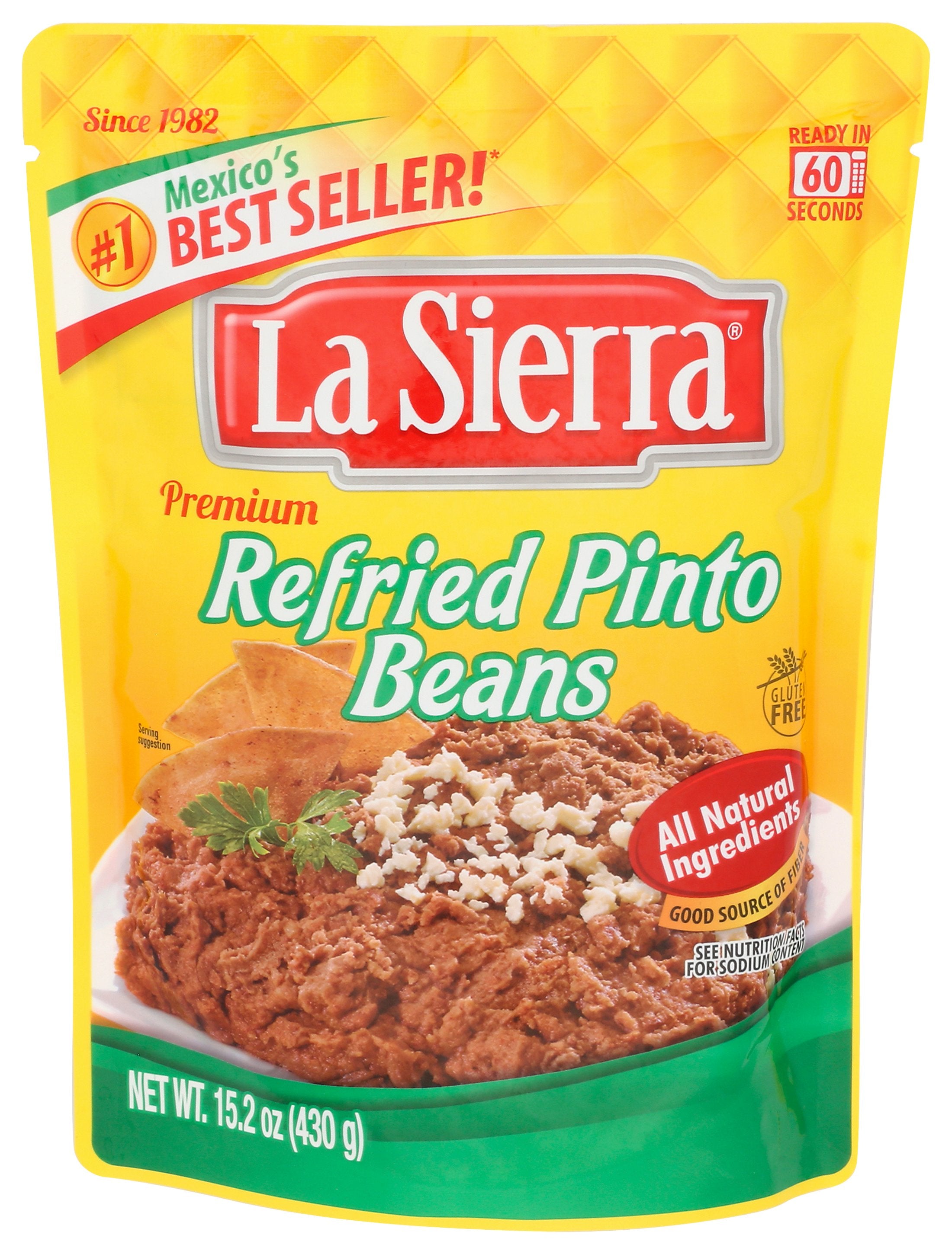 LA SIERRA BEANS PINTO REFRIED POUCH - Case of 8