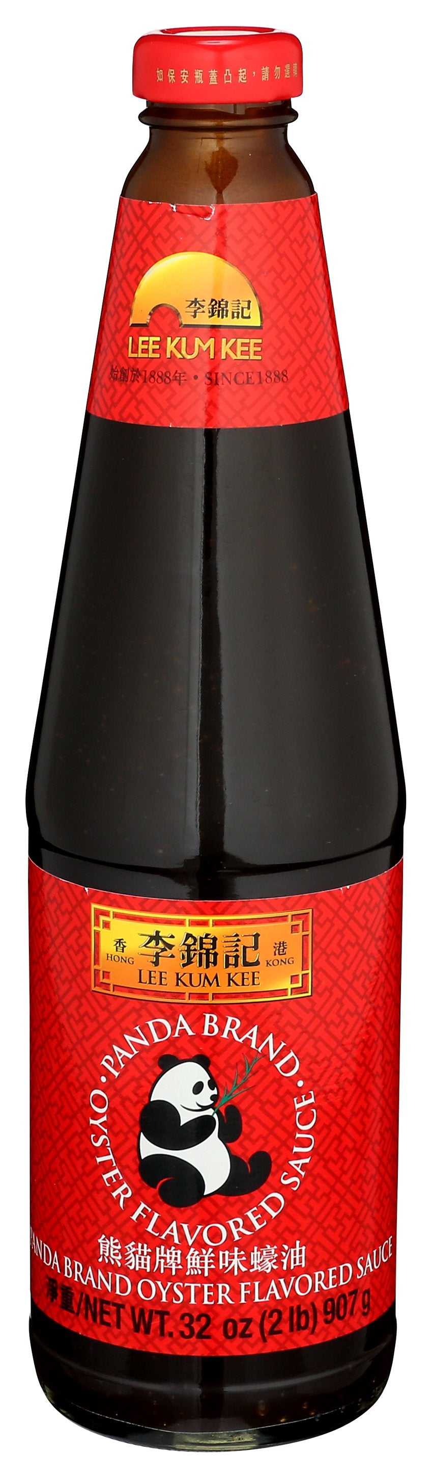 LEE KUM KEE PANDA SAUCE OYSTER - Case of 12 [PANDA BRAND OYSTER FLAVORED SAUCE - 32 OZ]