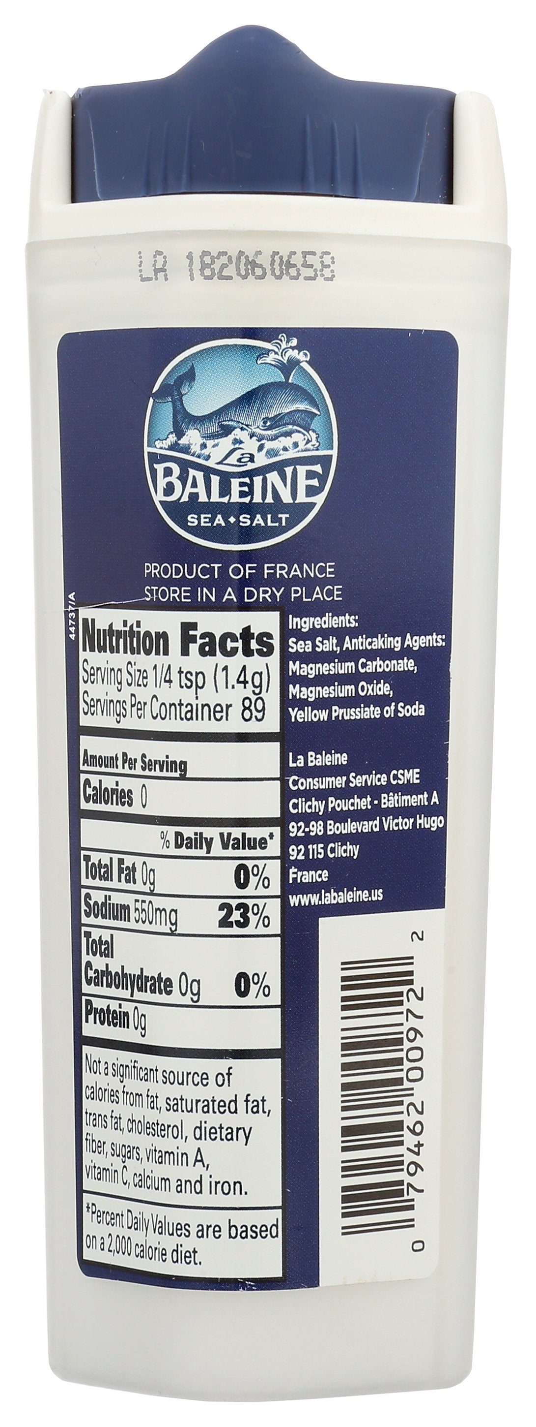 LA BALEINE SEA SALT SHAKER FINE - Case of 6