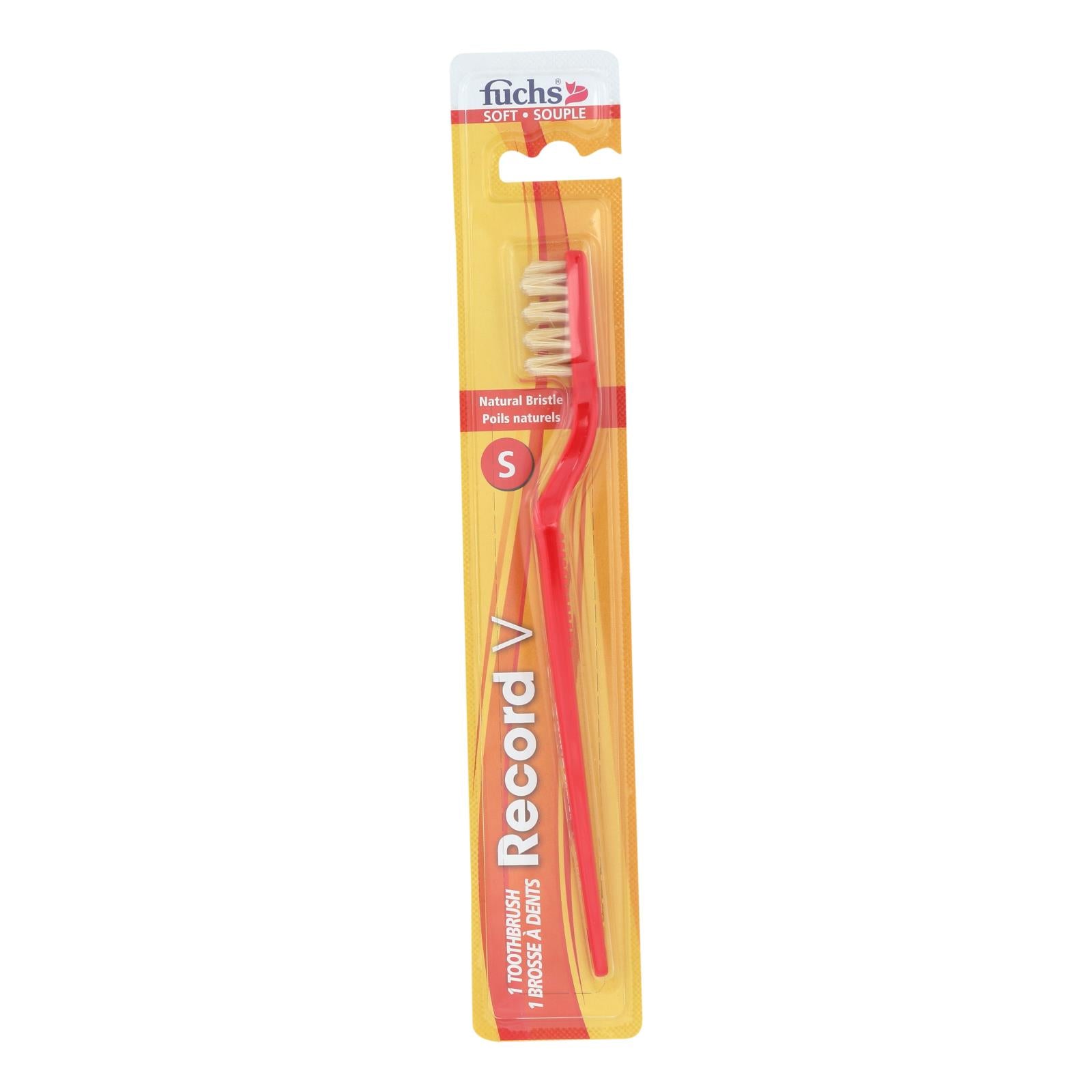 Fuchs Natural Bristle Toothbrush  - Case Of 12 - Ct