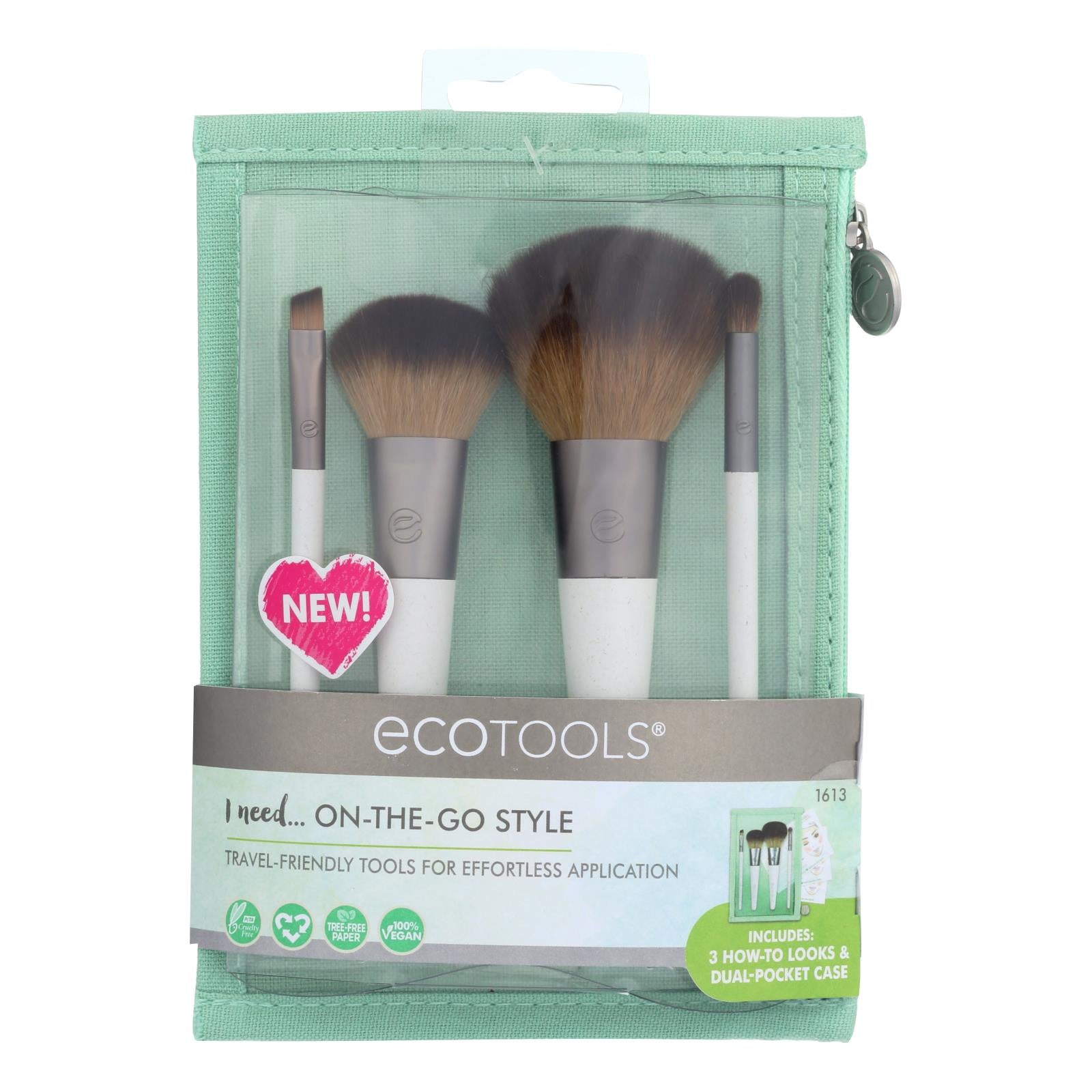 Ecotools On-the-go Style Kit  - Case Of 2 - Ct