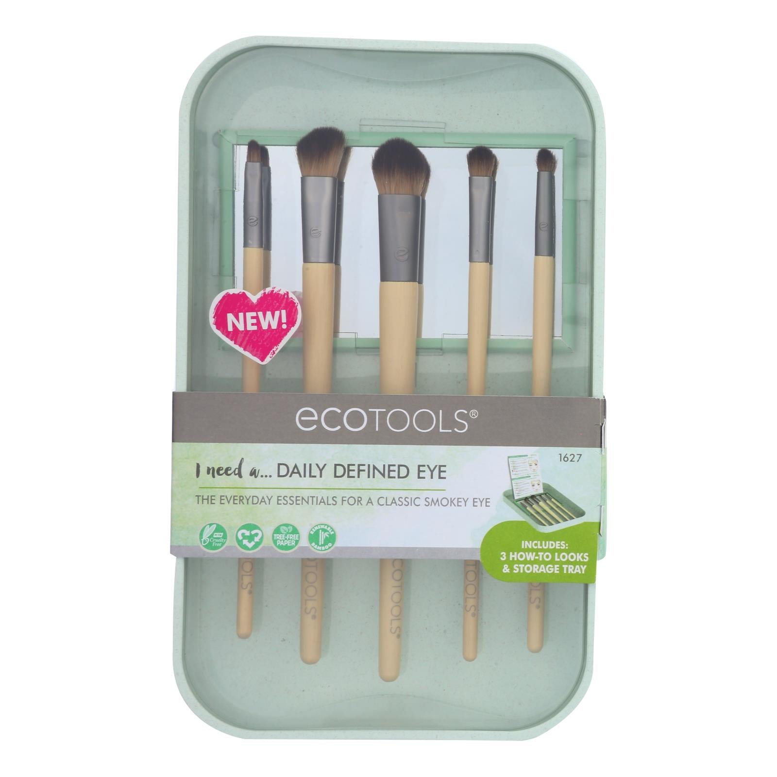 Ecotools Daily Defined Eye Makeup Brush Kit - Case Of 2 - Ct