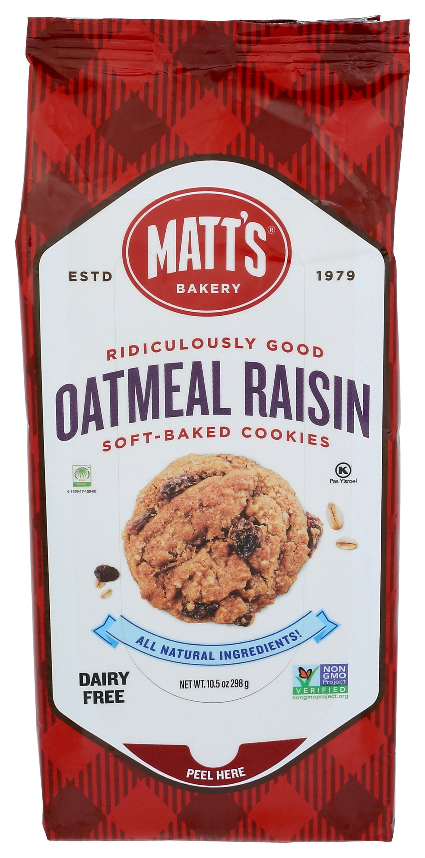 MATTS COOKIES COOKIE OATMEAL RAISIN - Case of 6
