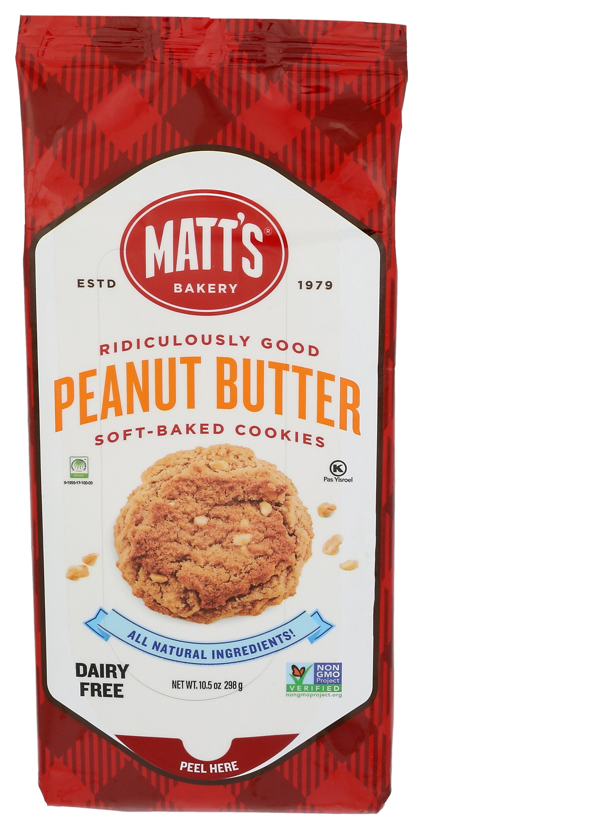 MATTS COOKIES COOKIE PEANUT BUTTER - Case of 6