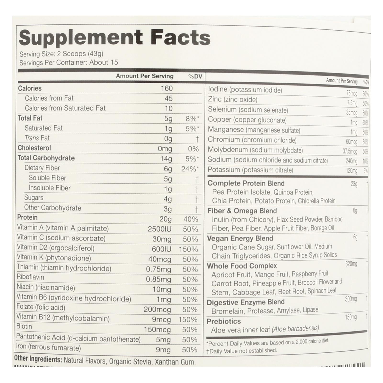 Naturade All-In-One Vegan Vanilla Shake - 22.75 oz