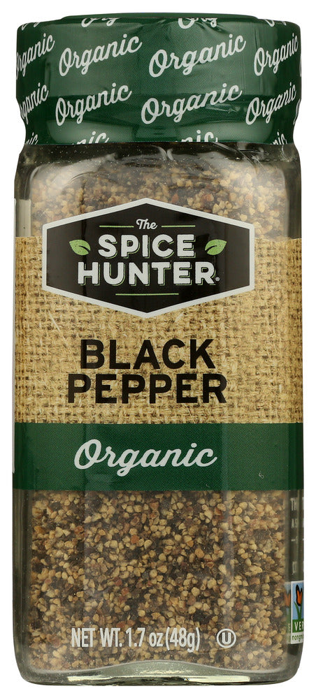 Spice Hunter Pepper Ground Medium Organic - Pack of 6 -  1.7 oz