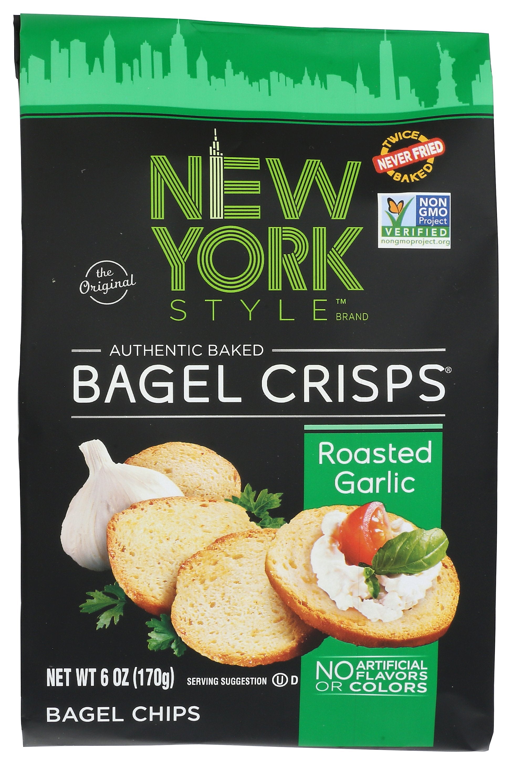 NEW YORK STYLE BAGEL CRISP GARLIC - Case of 6