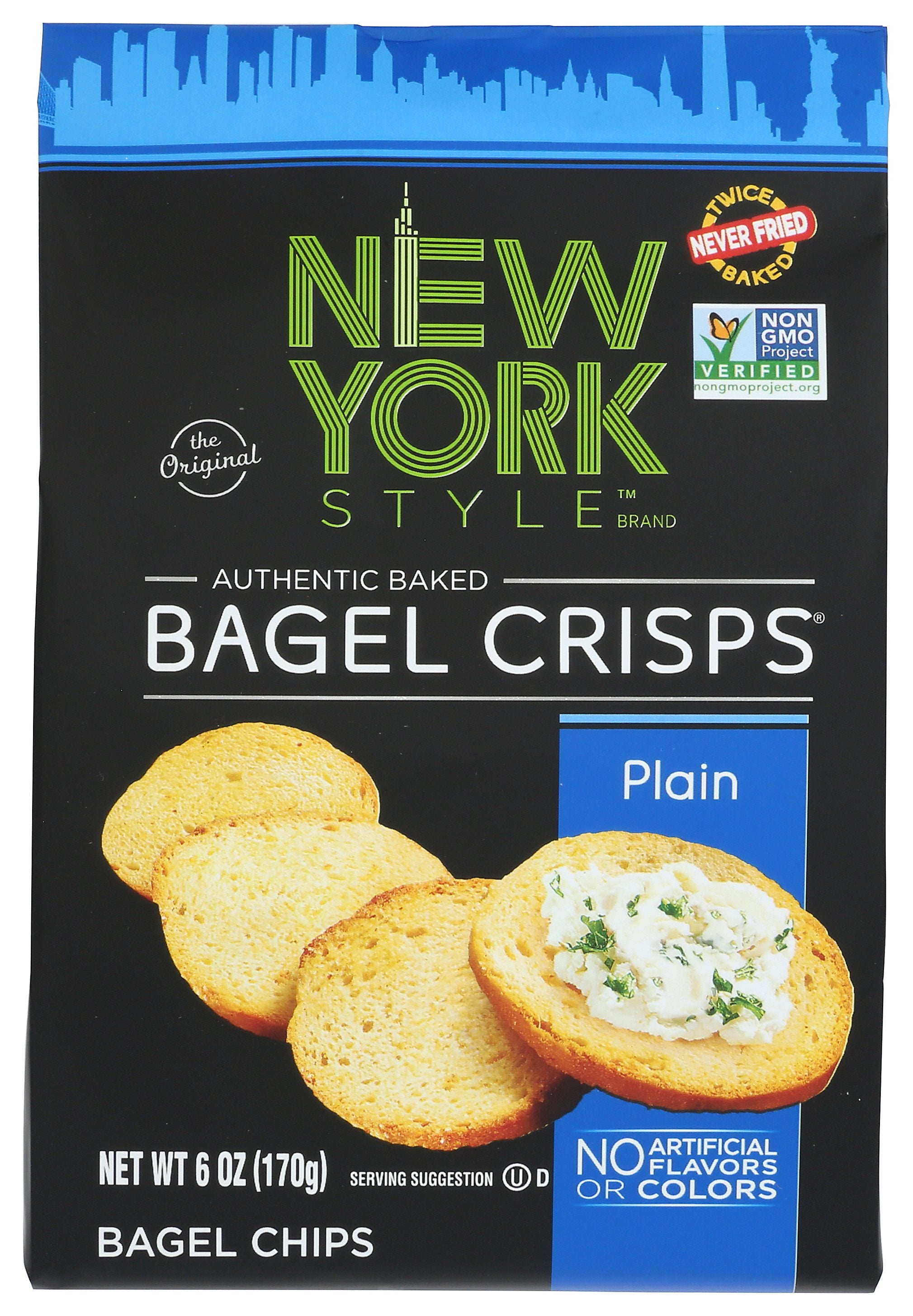 NEW YORK STYLE BAGEL CRISP PLAIN - Case of 6