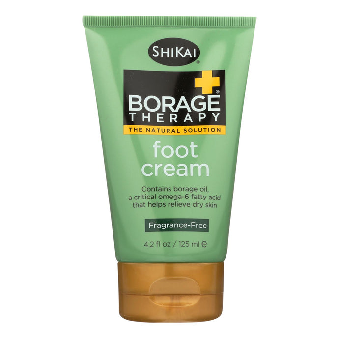 Shikai Borage Therapy Foot Cream Unscented - 4.2 Fl Oz