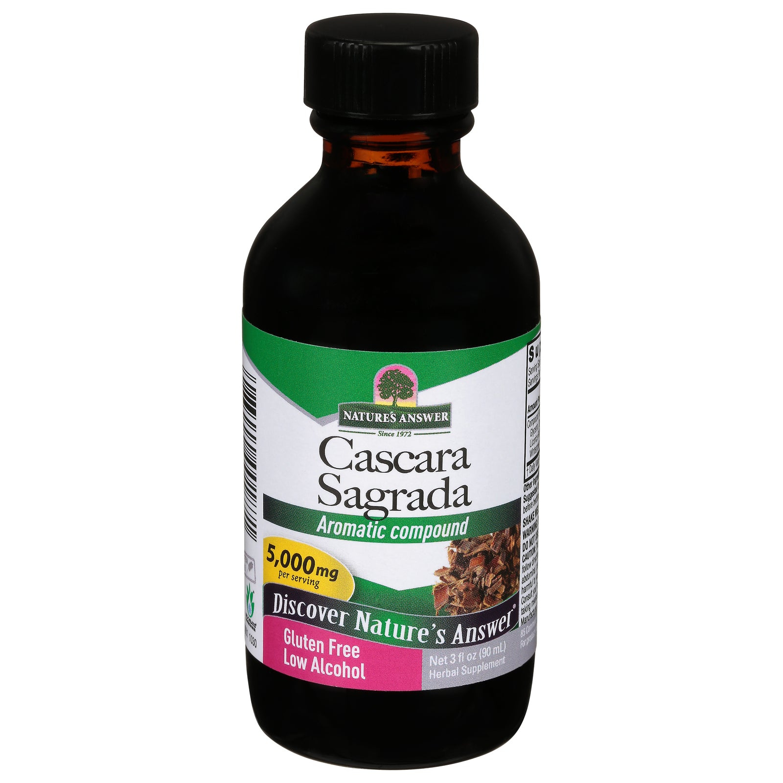 Nature's Answer - Cascara Sagrada Bark - 3 fl oz